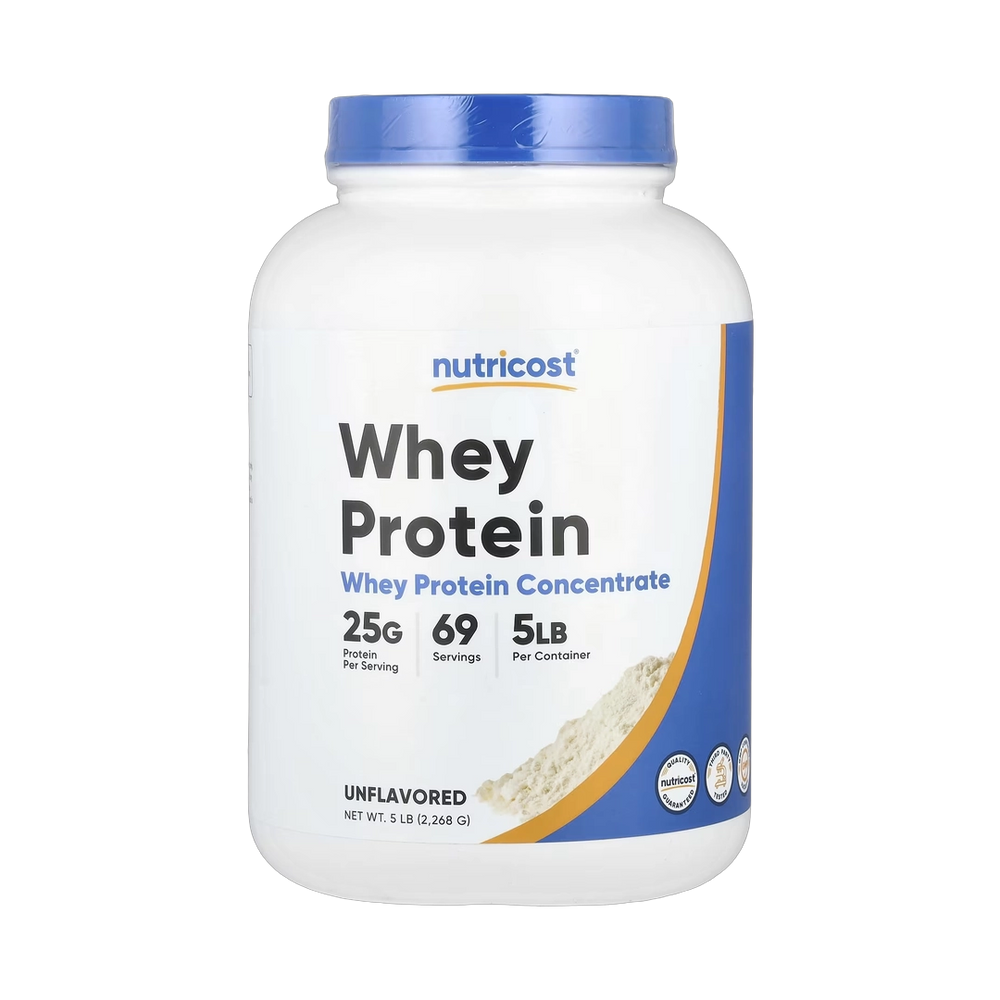 Nutricost, Whey Protein Concentrate, Unflavored, 5 lb, 2,268 g