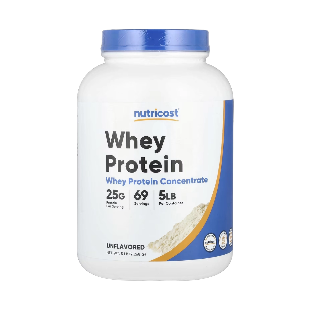 Nutricost, Whey Protein Concentrate, Unflavored, 5 lb, 2,268 g