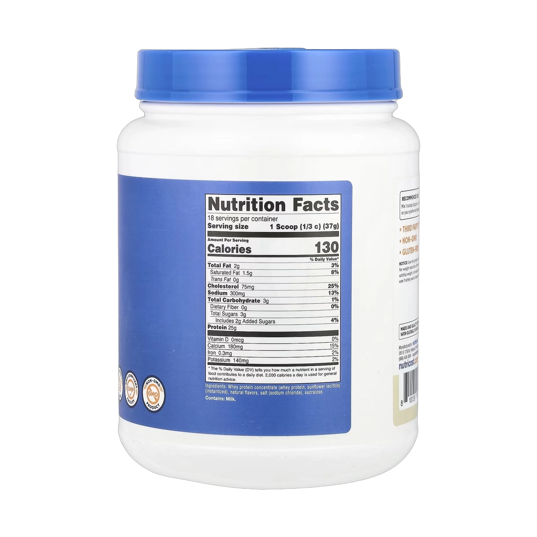 Nutricost, Whey Protein Concentrate, Vanilla, 1.5 lb, 680 g