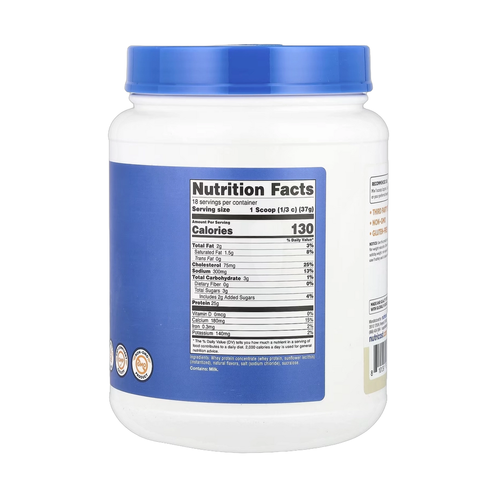 Nutricost, Whey Protein Concentrate, Vanilla, 1.5 lb, 680 g