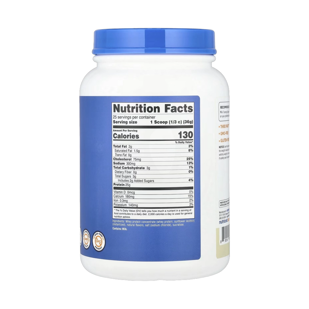 Nutricost, Whey Protein Concentrate, Vanilla, 2 lbs, 907 g