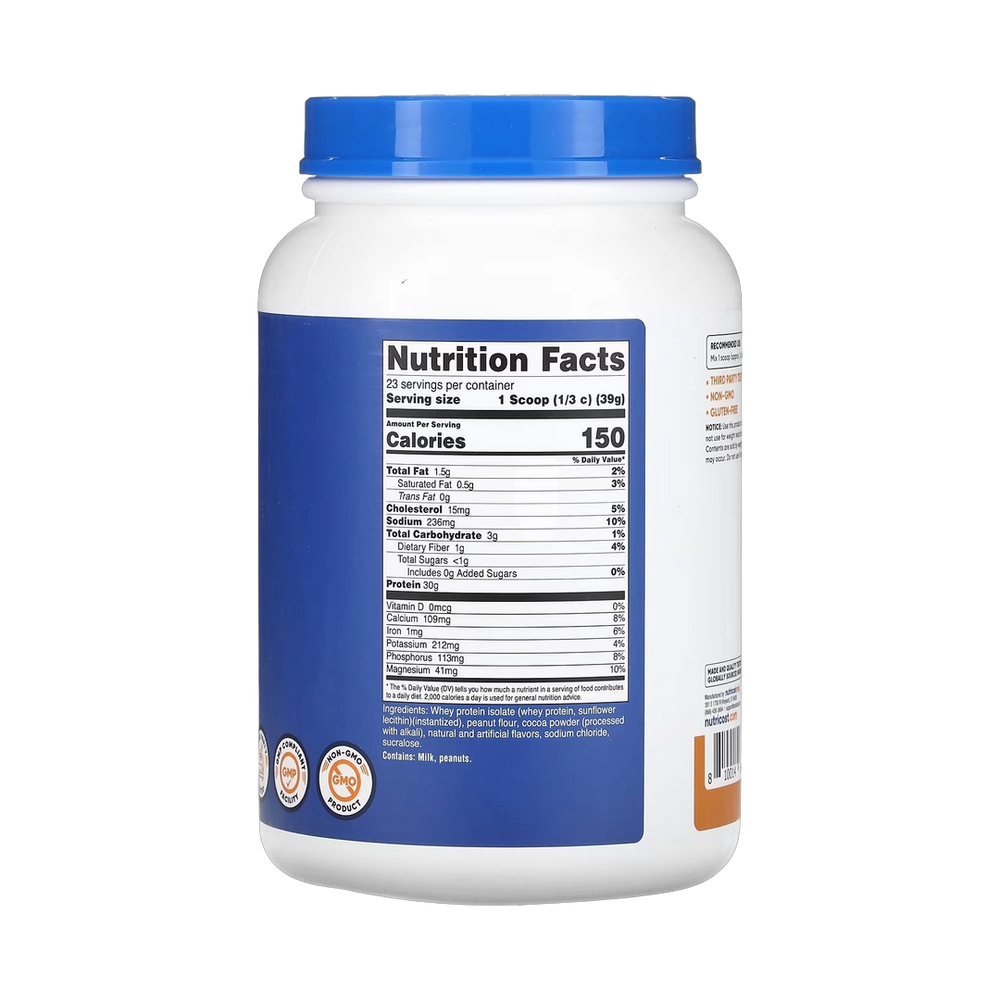 Nutricost, Whey Protein Isolate, Chocolate PB, 2 lb, 907 g