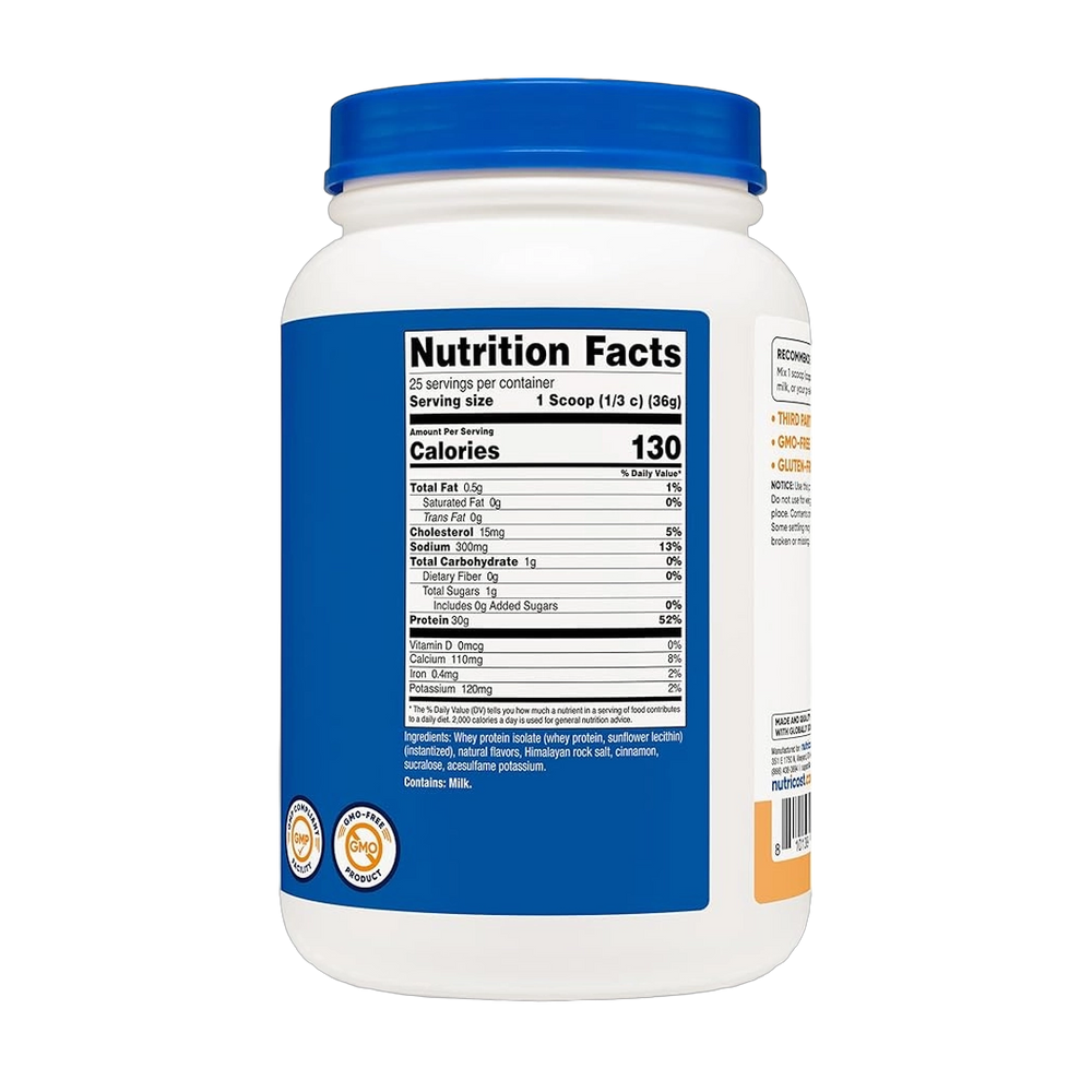 Nutricost, Whey Protein Isolate, Churro Flavored, 2 lb, 907 g