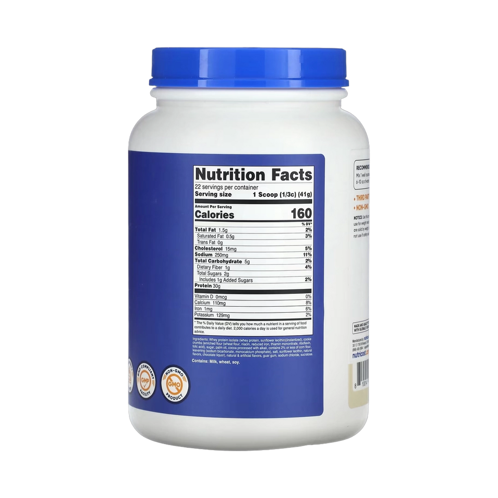 Nutricost, Whey Protein Isolate, Cookies N Cream, 2 lb, 907 g