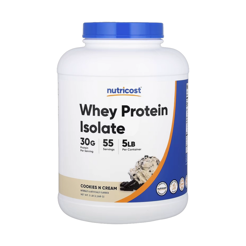 Nutricost, Whey Protein Isolate, Cookies N Cream, 5 lb, 2,268 g
