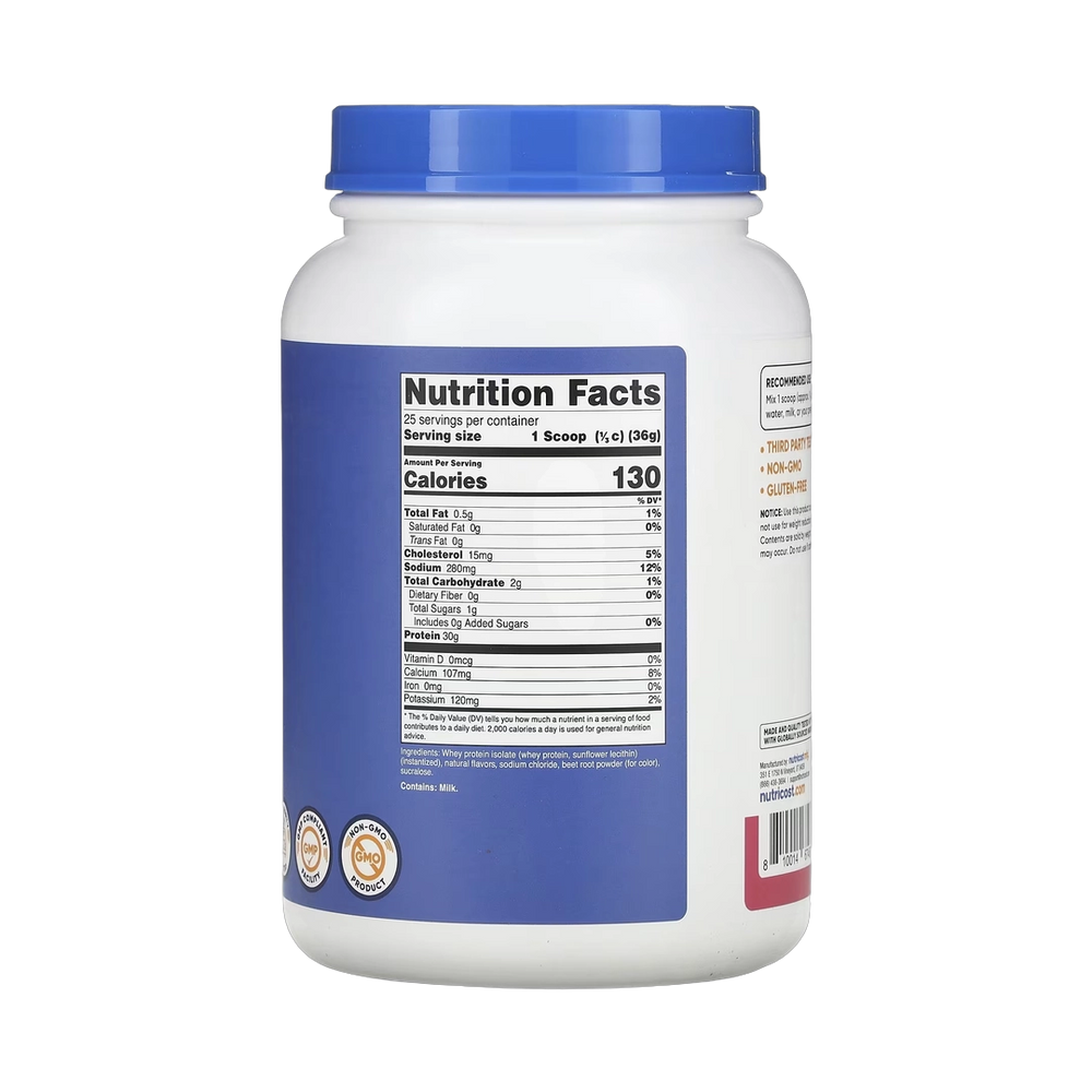 Nutricost, Whey Protein Isolate, Strawberry Acai , 2 lb, 907 g