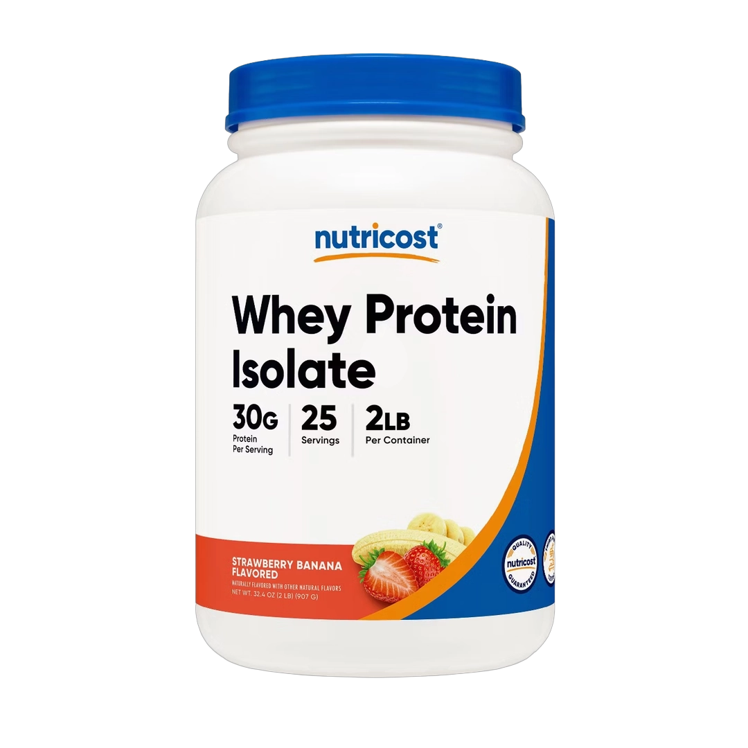 Nutricost, Whey Protein Isolate, Strawberry Banana, 2 lb, 907 g