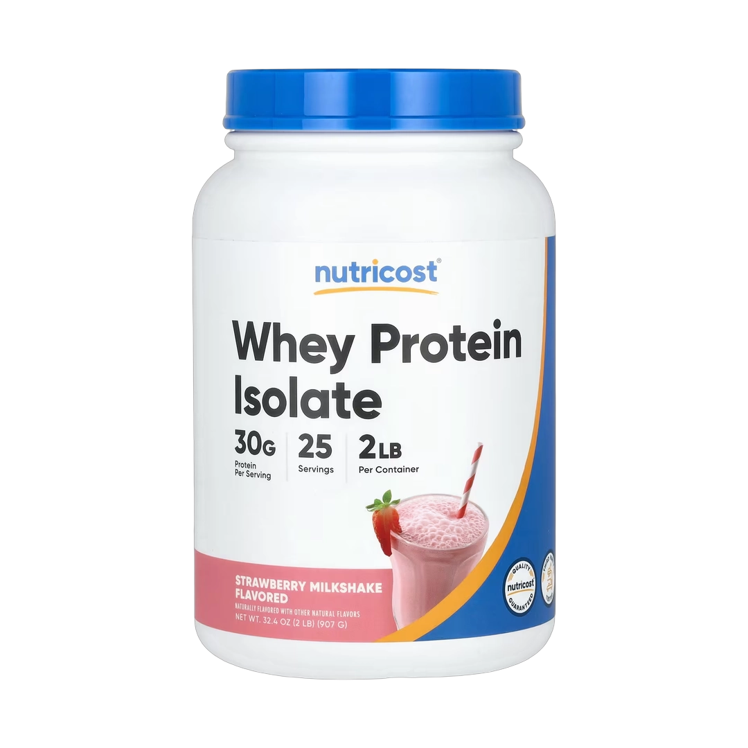 Nutricost, Whey Protein Isolate, Strawberry Milkshake, 2 lb, 907 g