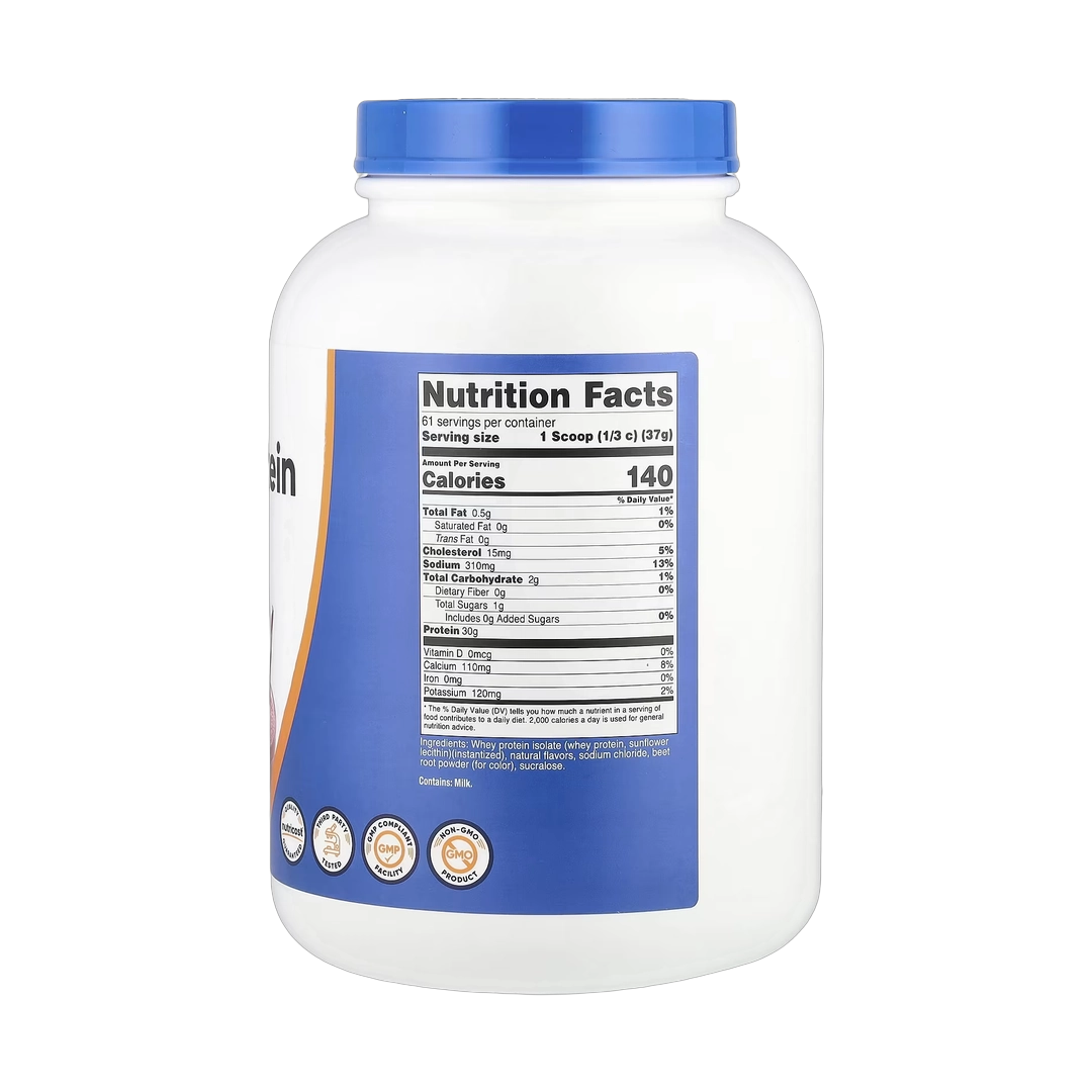 Nutricost, Whey Protein Isolate, Strawberry Milkshake, 5 lb, 2,268 g