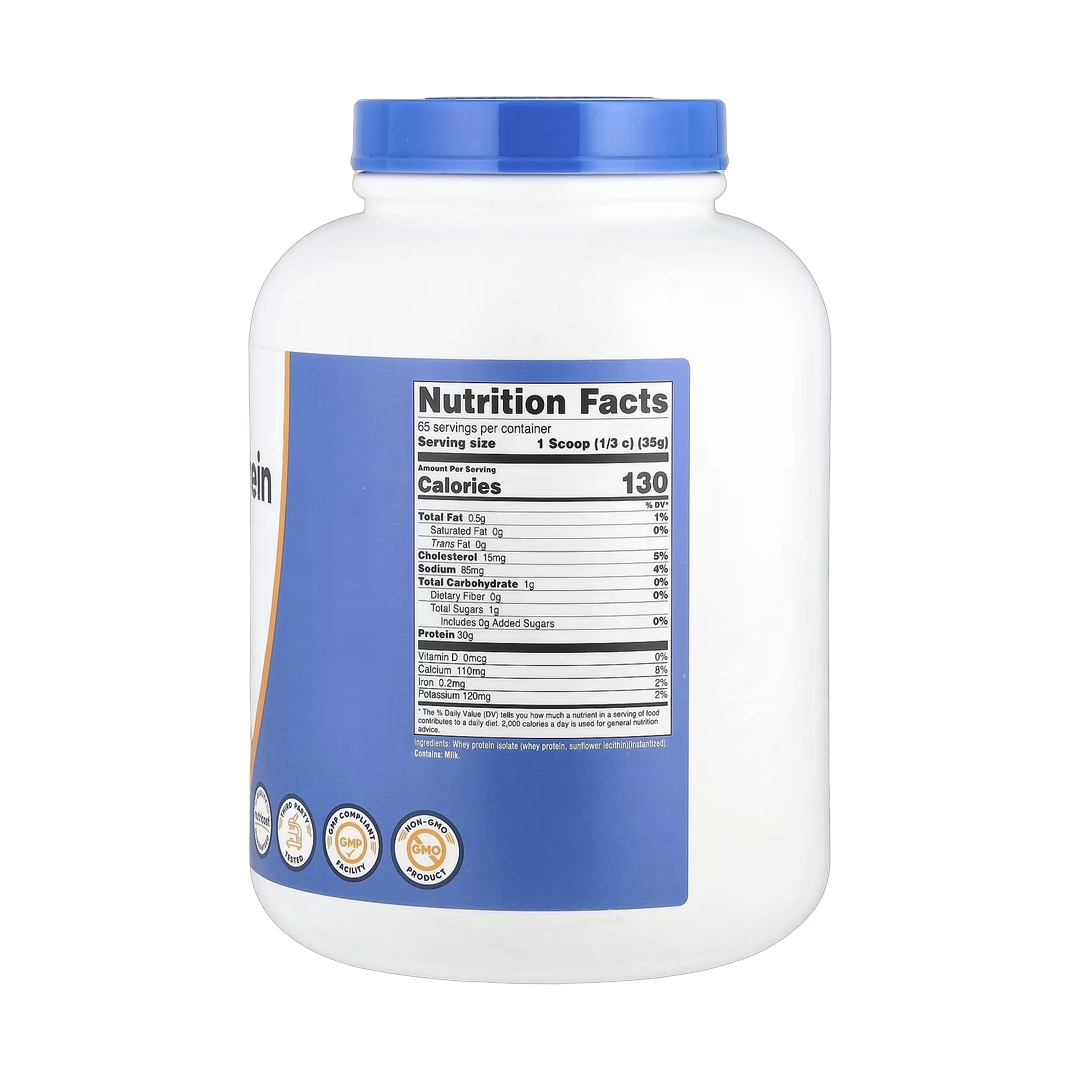 Nutricost, Whey Protein Isolate, Unflavored, 5 lb, 2,268 g