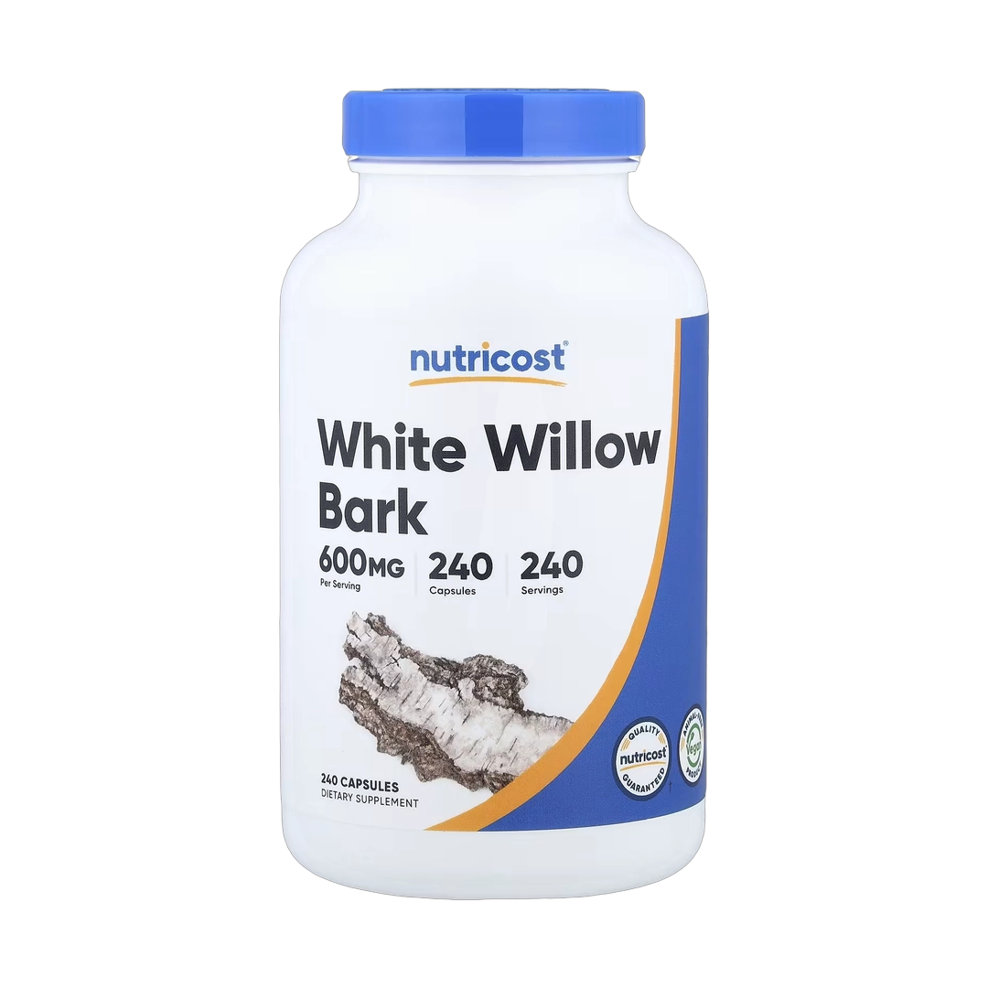 Nutricost, White Willow Bark, 600 mg, 240 Capsules