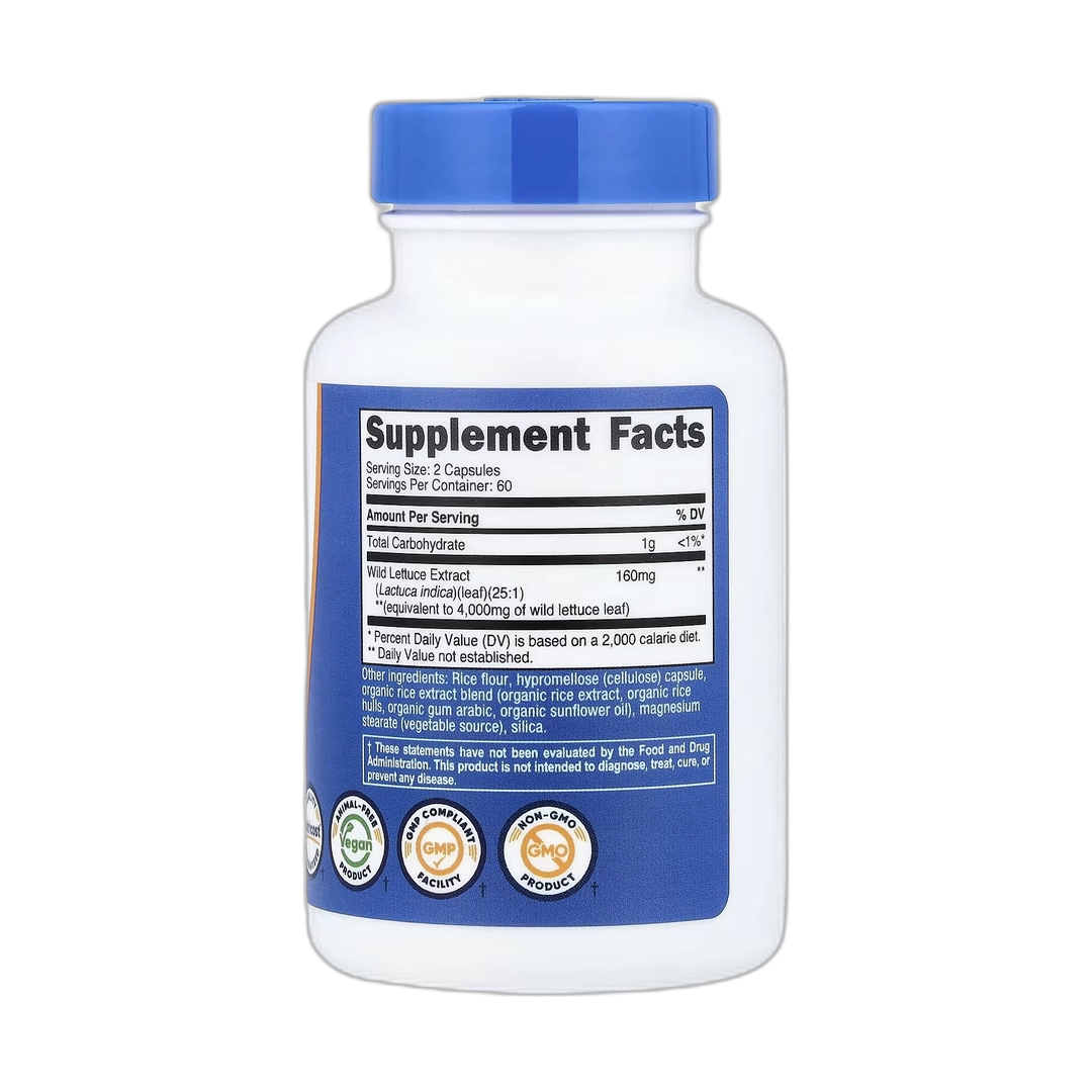 Nutricost, Wild Lettuce, 120 Capsules