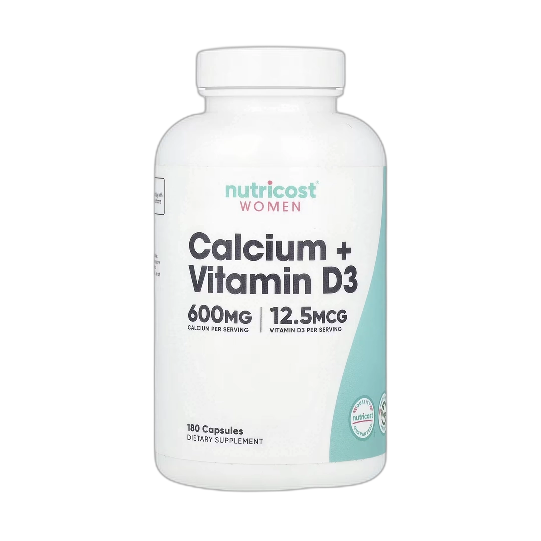 Nutricost, Women, Calcium + Vitamin D3, 180 Capsules
