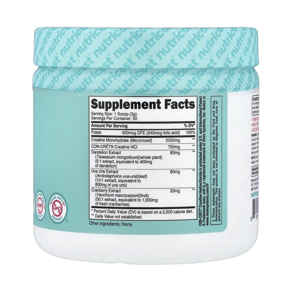 Nutricost, Women, Creatine, Unflavored, 5.7 oz, 159 g