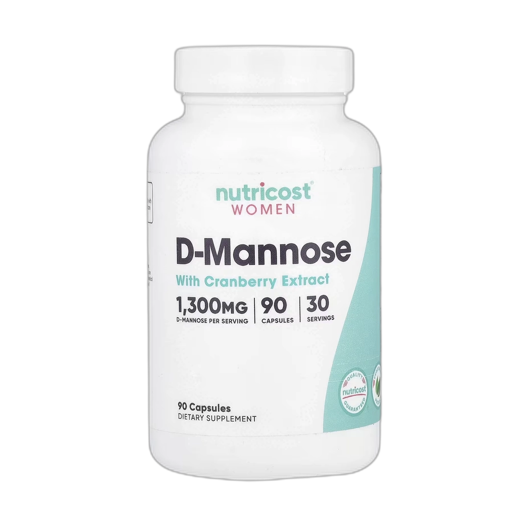 Nutricost, Women, D-Mannose with Cranberry Extract, 90 Capsules