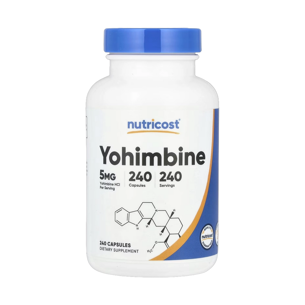 Nutricost, Yohimbine, 5 mg, 240 Capsules