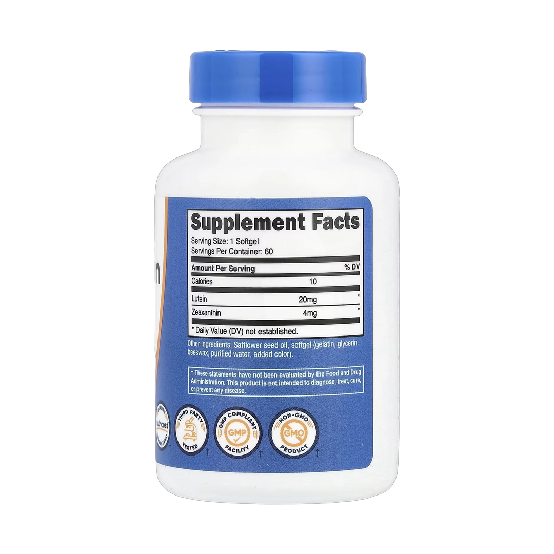 Nutricost, Zeaxanthin with Lutein, 60 Softgels