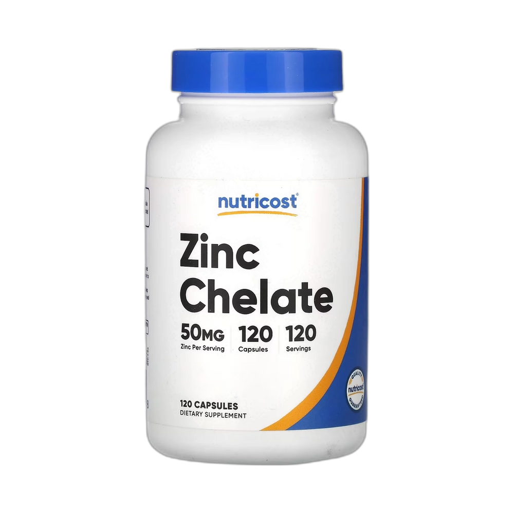 Nutricost, Zinc Chelate, 50 mg, 120 Capsules