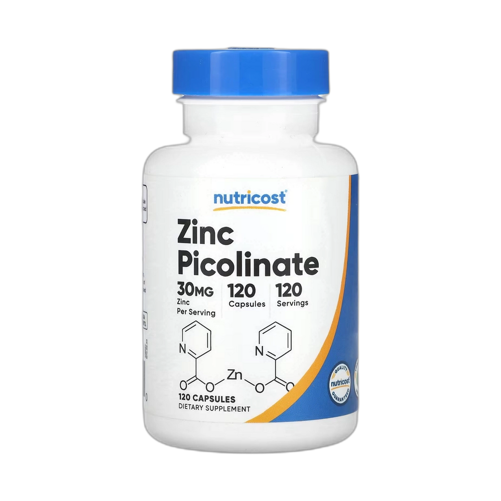 Nutricost, Zinc Picolinate, 30 mg, 120 Capsules