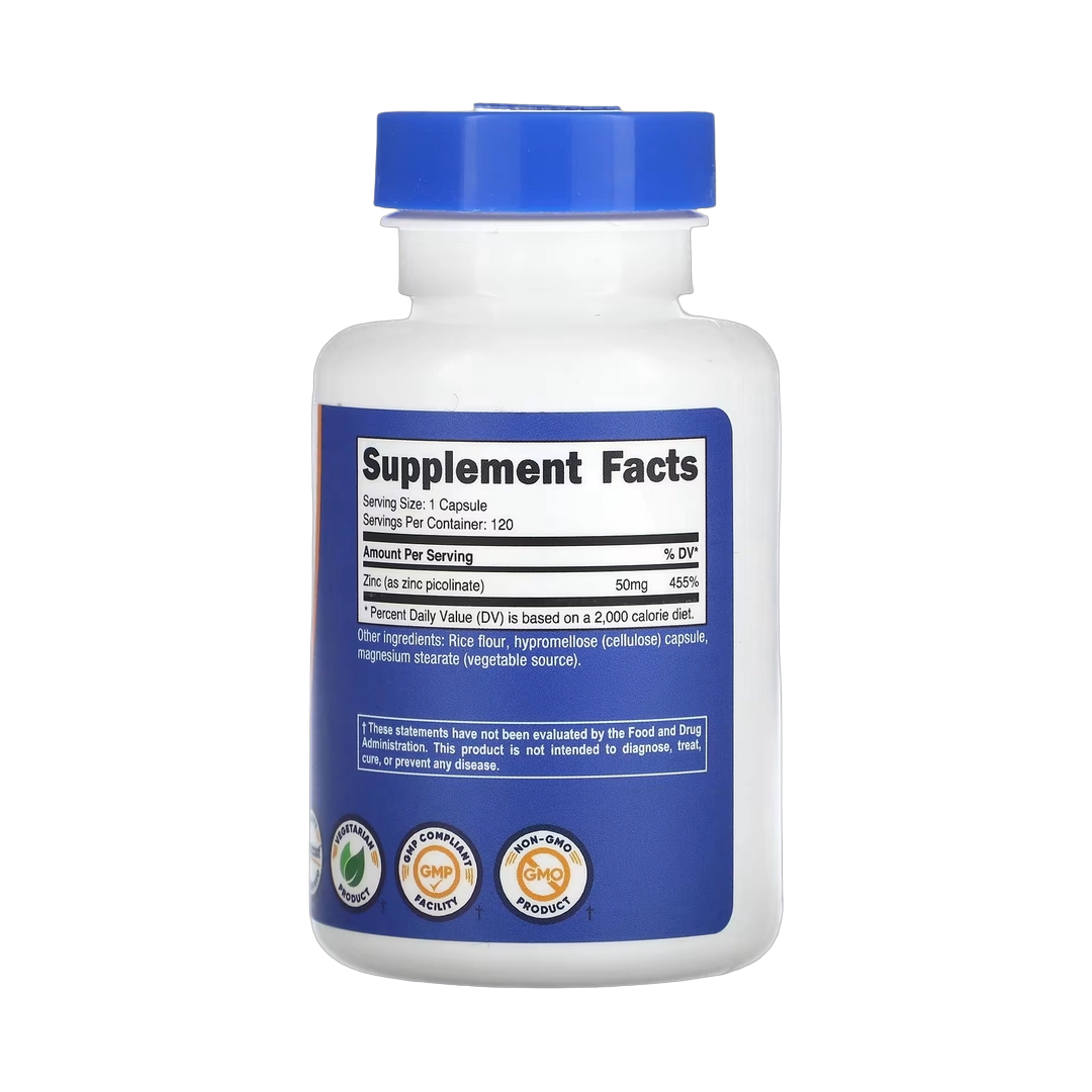 Nutricost, Zinc Picolinate, 50 mg, 120 Capsules