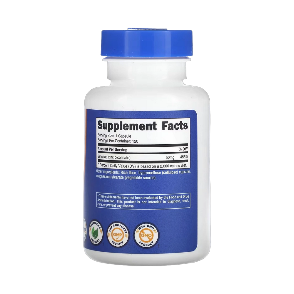 Nutricost, Zinc Picolinate, 50 mg, 120 Capsules