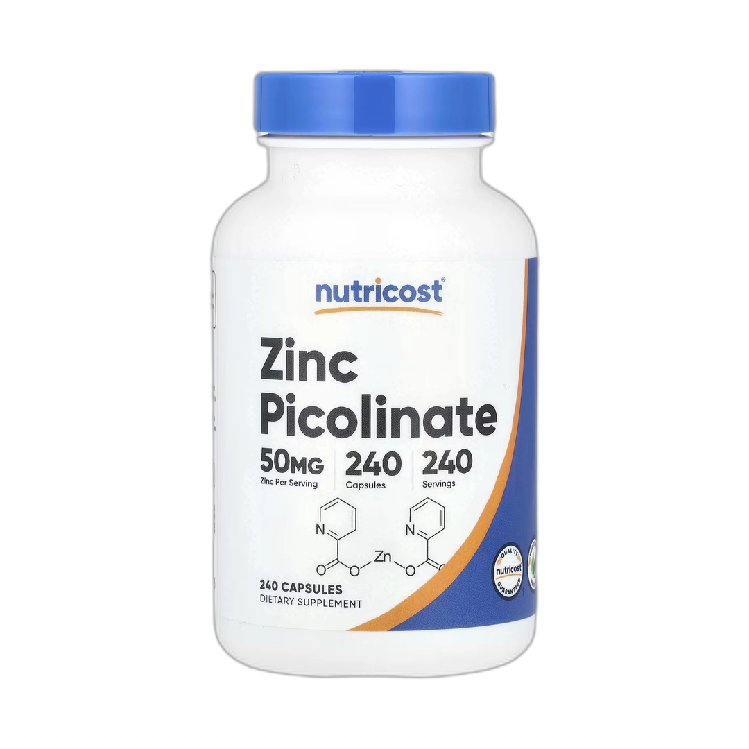 Nutricost, Zinc Picolinate, 50 mg, 240 Capsules