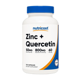 Nutricost Zinc + Quercetin Supplement (50mg Zinc, 800mg Quercetin) 120 Capsules