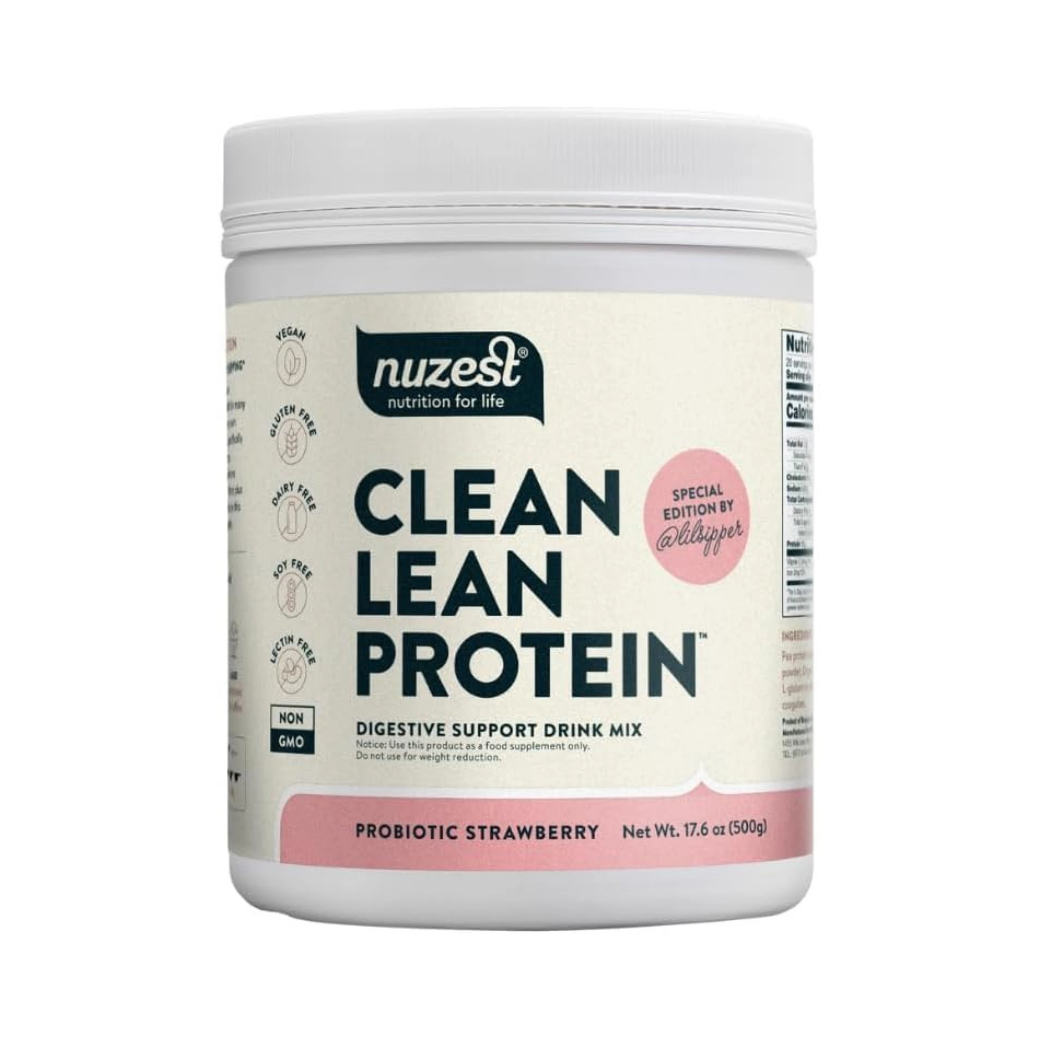 Nuzest, Clean Lean Protein,Strawberry, 20 Servings, 1.1 lb