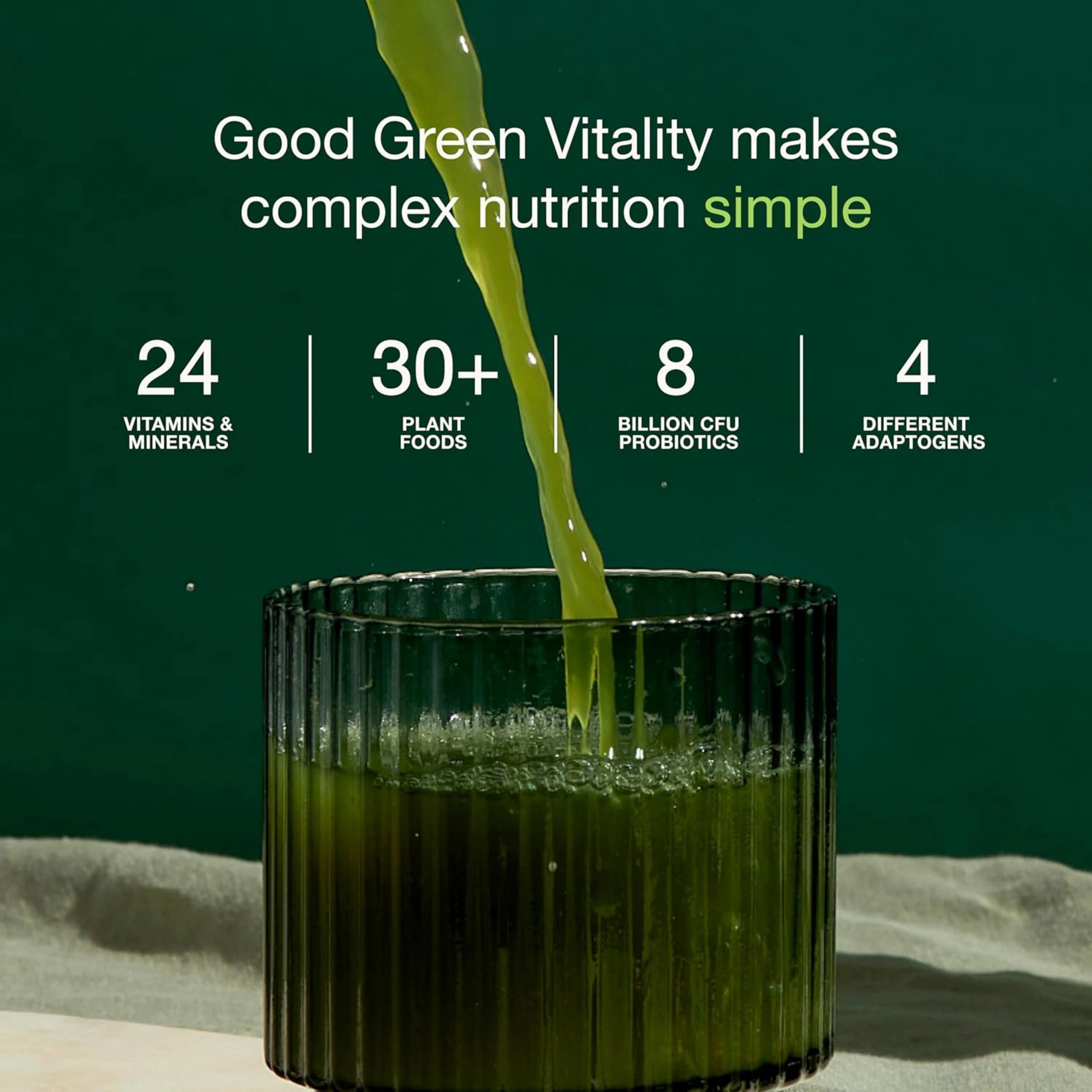 Nuzest, Greens Powder Good Green Vitality, Vegan Multivitamin Supplement, 300 Gm