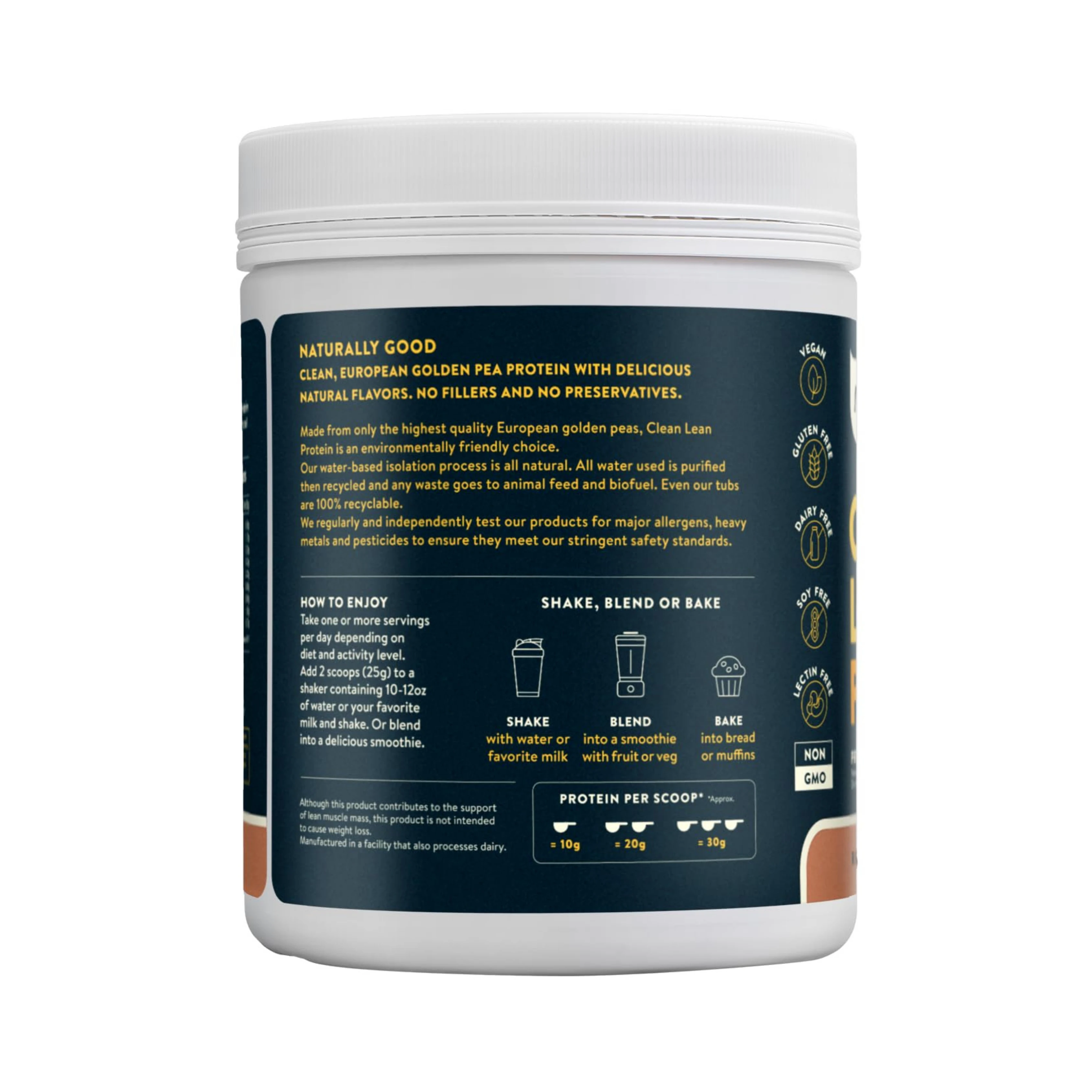Nuzest, Pea Protein Powder, Clean Lean Protein, Rich Chocolate, 20 Servings, 1.1 lb