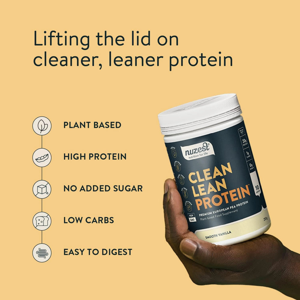 Nuzest, Pea Protein Powder, Clean Lean Protein, Smooth Vanilla, 10 Servings, 8.8 Oz