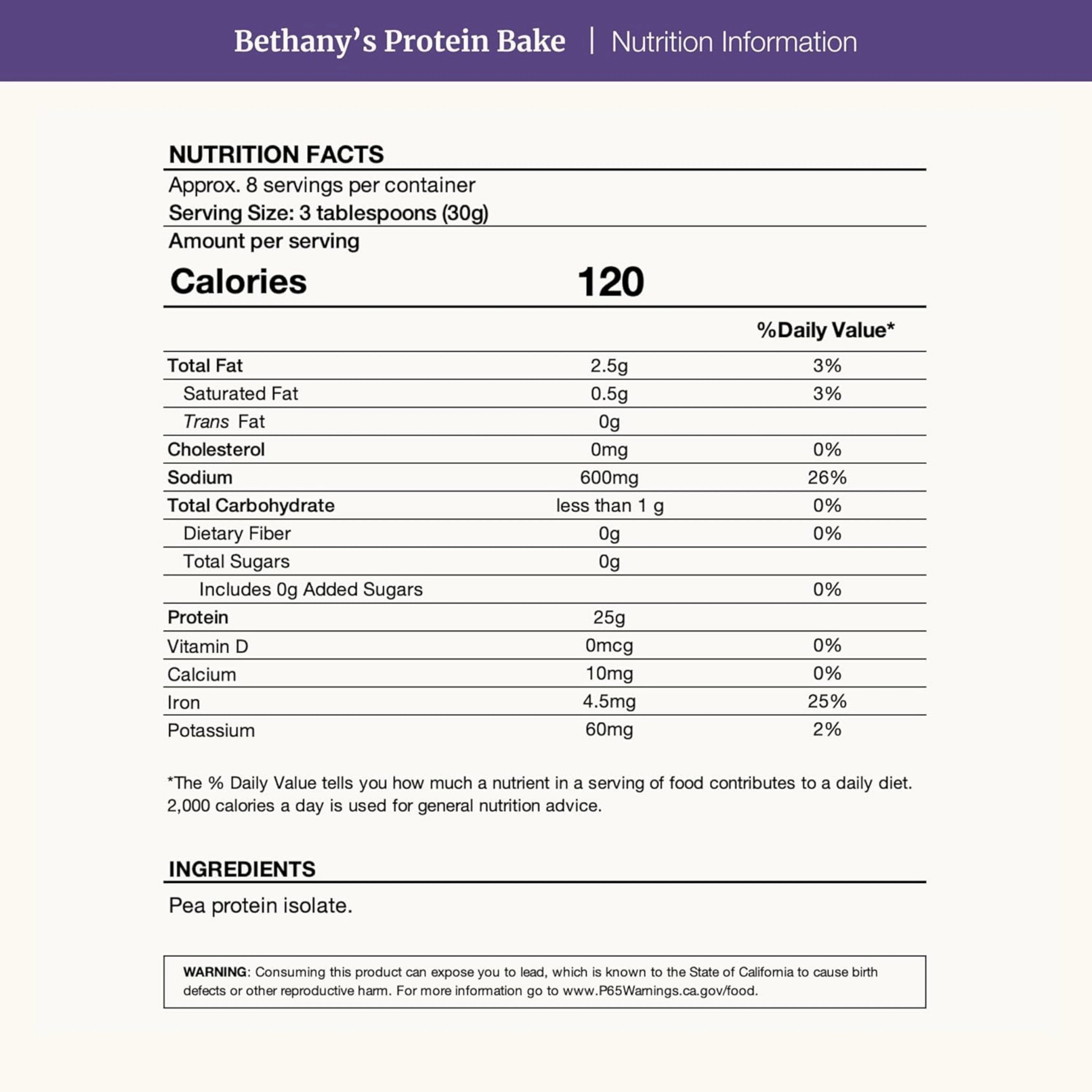 Nuzest, Plant Protein Bake, 8.8 Oz