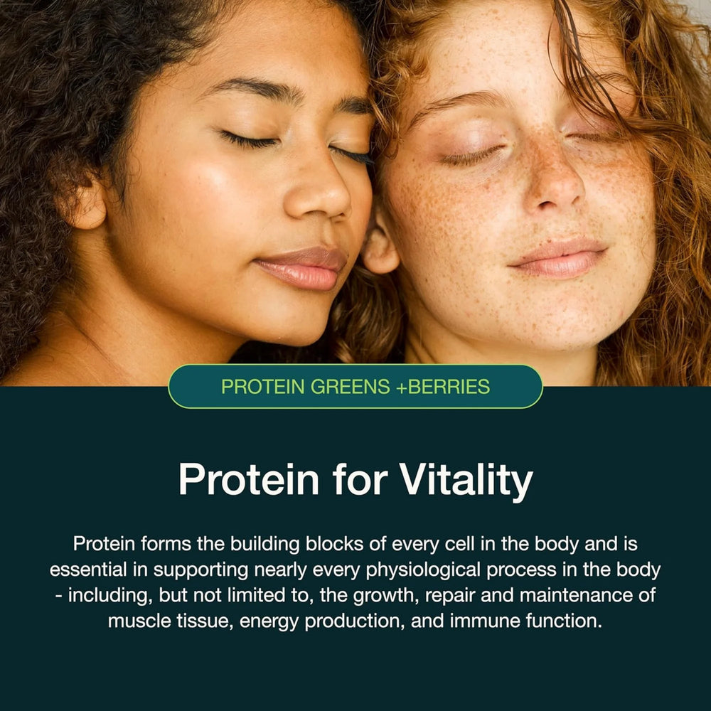 Nuzest, Protein Greens + Berries, Vanilla Caramel, 10.6 Oz