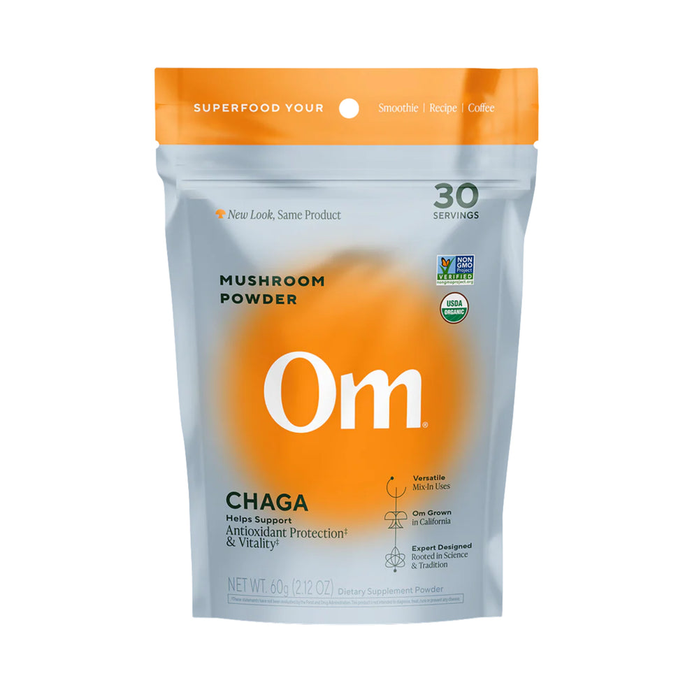 Om Mushrooms, Chaga Organic Mushroom Powder, 60 g
