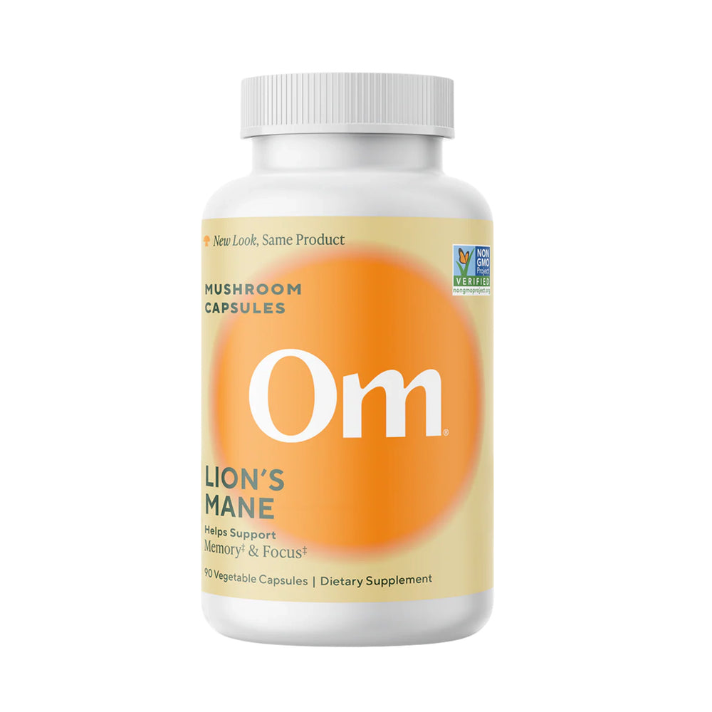 Om Mushrooms, Lions's Mane Mushroom Capsules, 90 Vegetable Capsules
