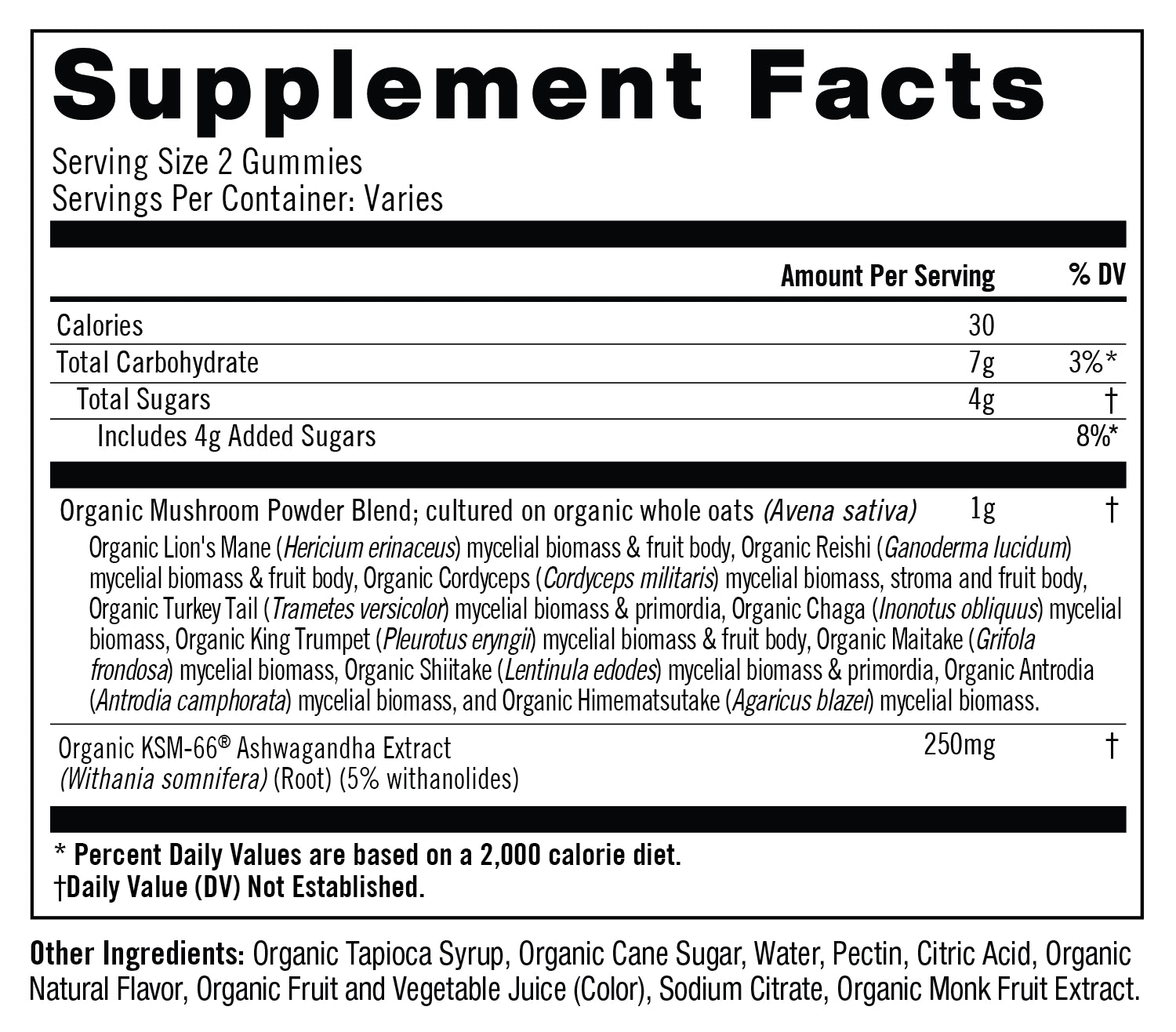 Om Mushrooms, Master Blend, Mushroom Gummies, Mixed Berry, 56 Vegan Gummies