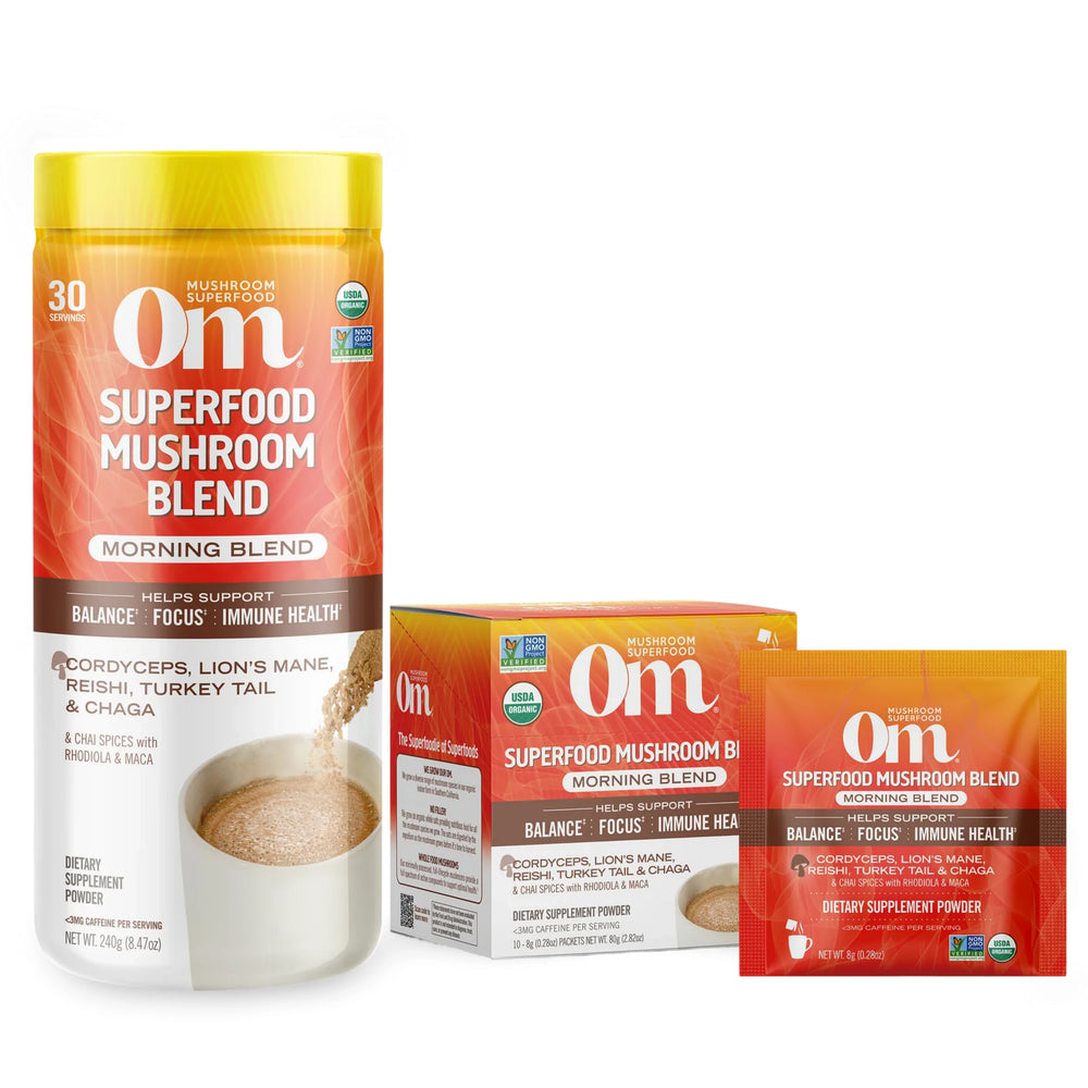 Om Mushrooms, Mushroom Morning Blend, 8.47 Oz, 240 g
