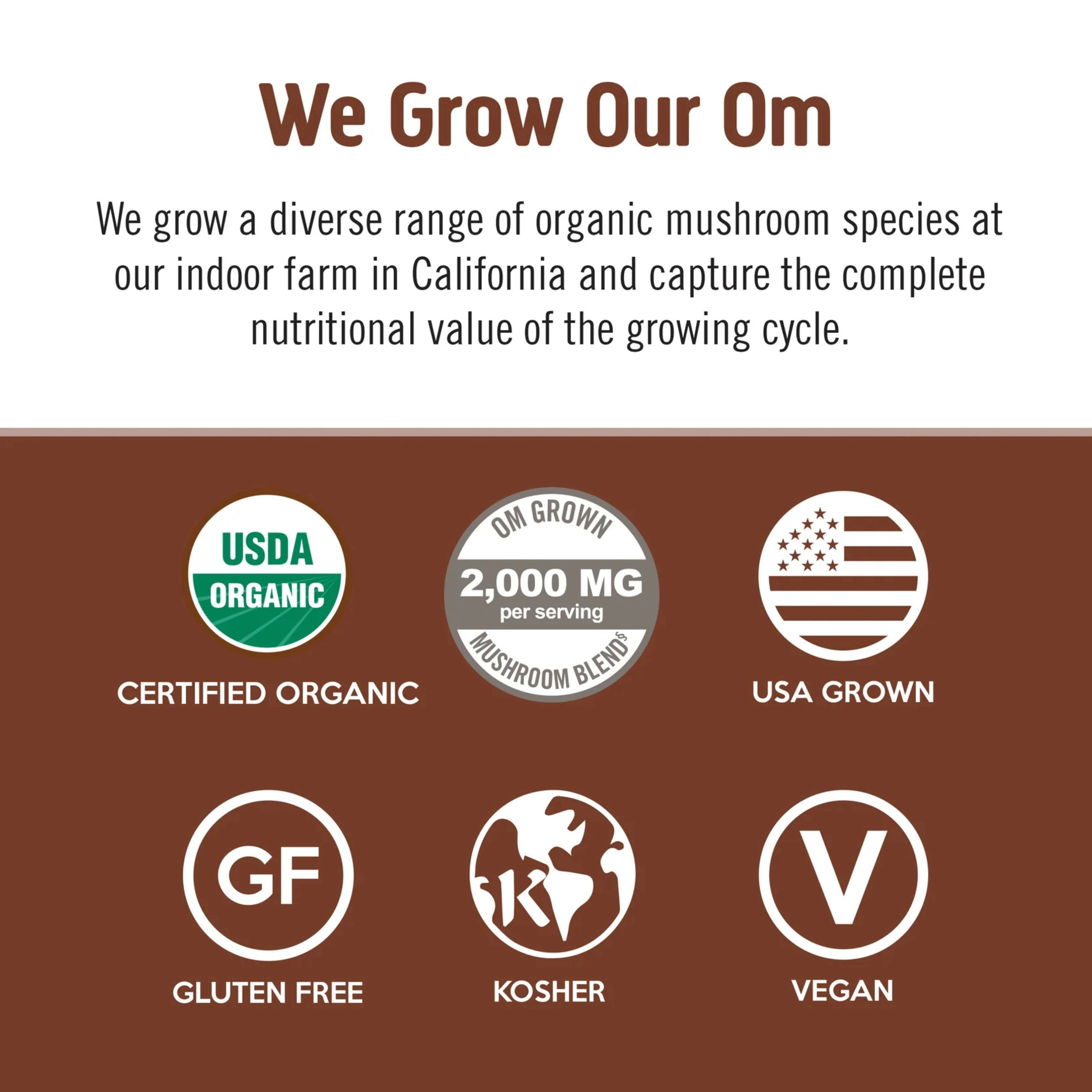 Om Mushrooms, Superfood Mushroom Blend, Coffee , 6.13 oz, 174 g
