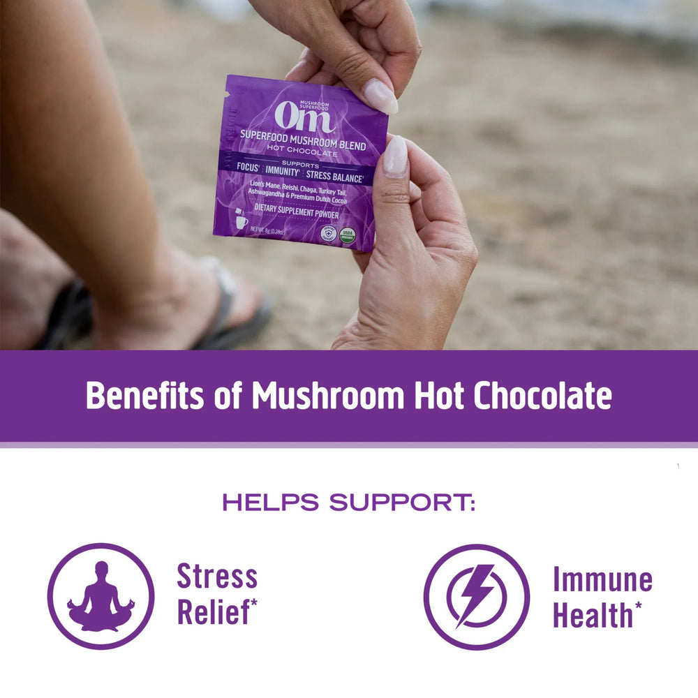 Om Mushrooms, Superfood Mushroom Blend, Hot Chocolate, 8.47 oz, 240 g