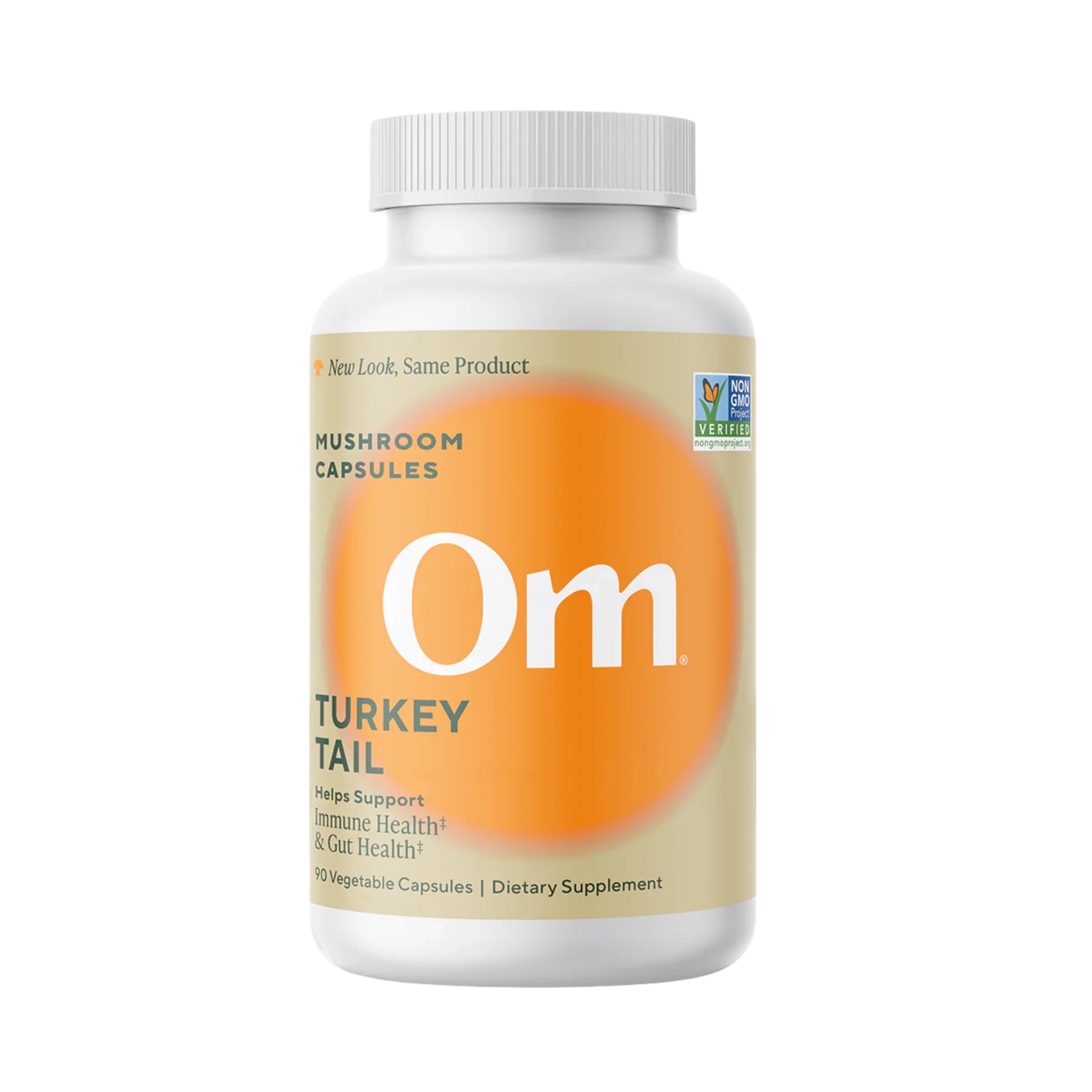 Om Mushrooms, Turkey Tail Mushroom Capsules, 90 Vegetable Capsules