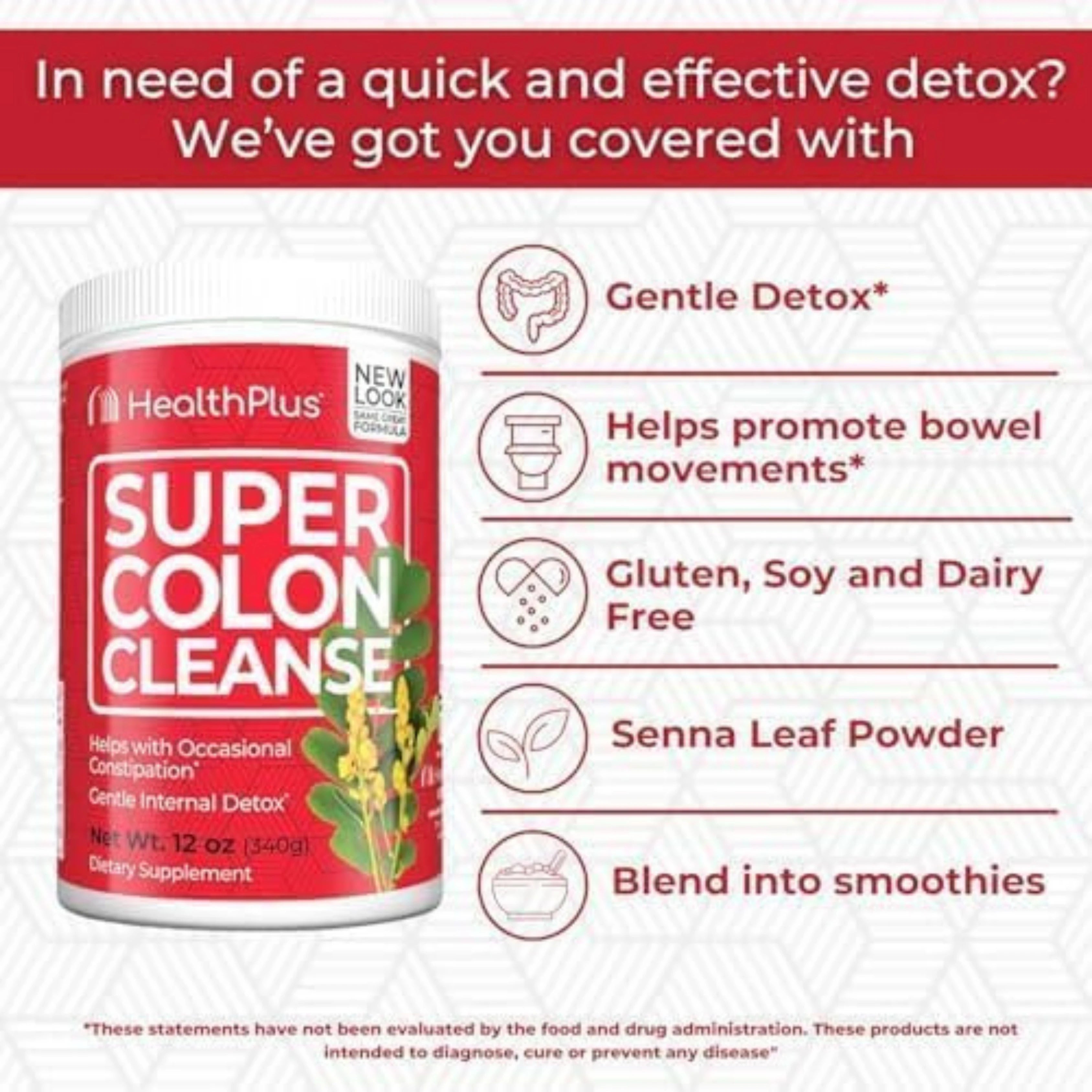 Health Plus, Super Colon Cleanse, 12 oz, 340 g