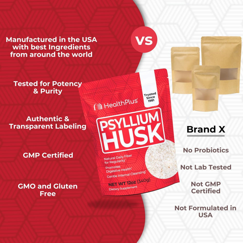 Health Plus, Psyllium Husk, 12 oz, 340 g