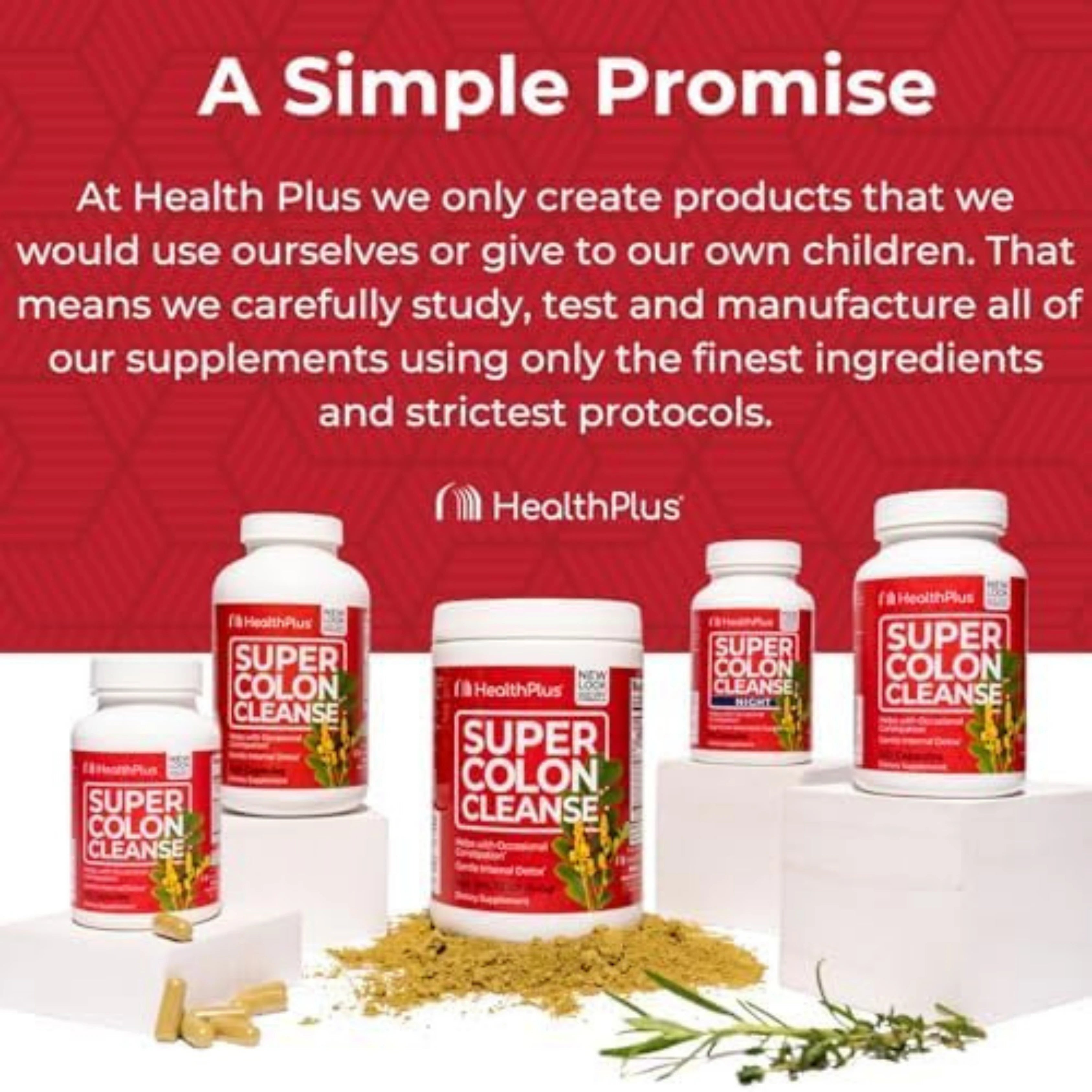 Health Plus, Super Colon Cleanse, Night, 60 Capsules