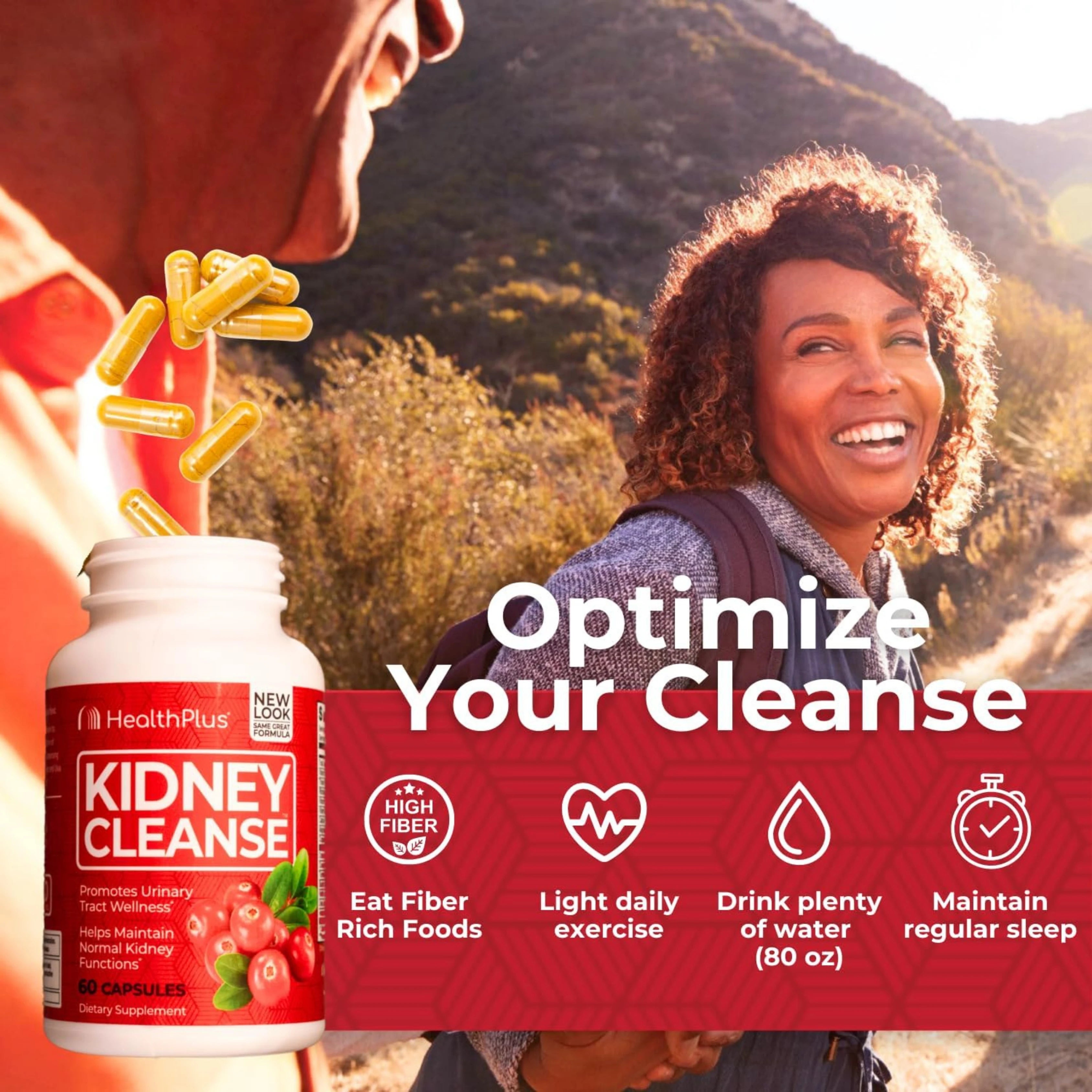 Health Plus, Kidney Cleanse, 60 Capsules