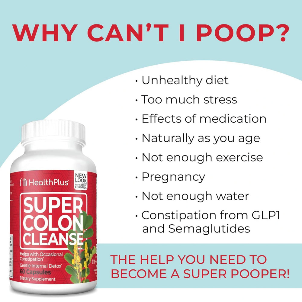 Health Plus, Super Colon Cleanse, 60 Capsules