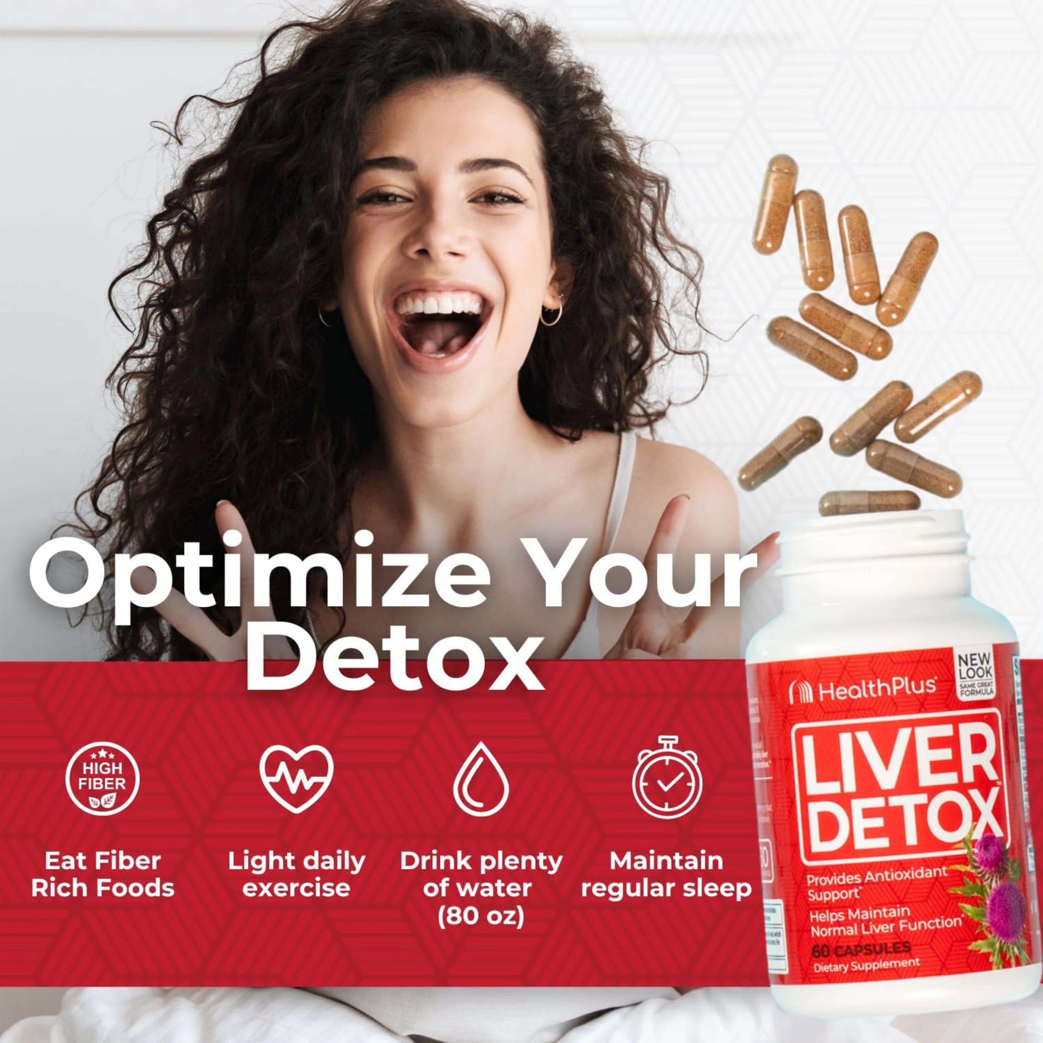 Health Plus, Liver Detox, 60 Capsules