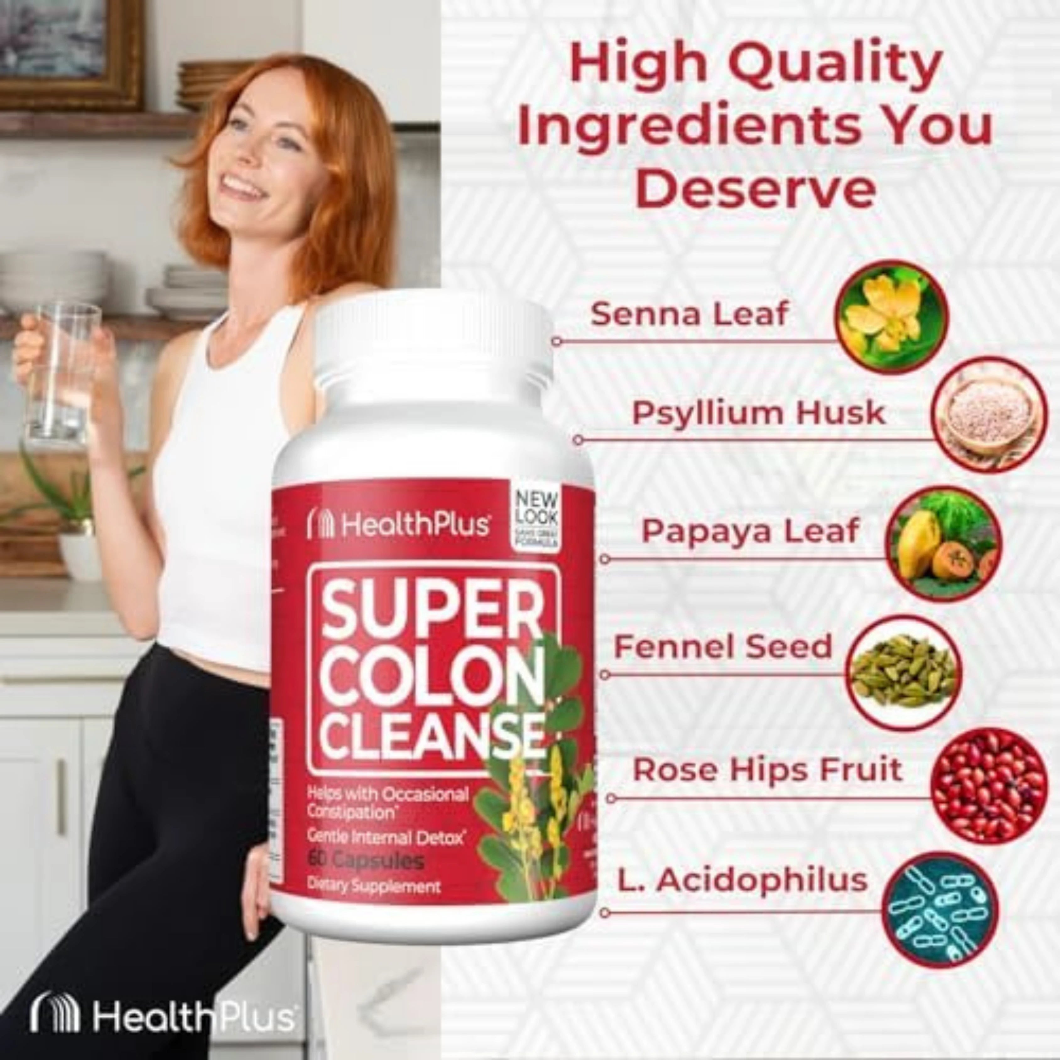 Health Plus, Colon Cleanse, Natural Orange, 9 oz, 255 g