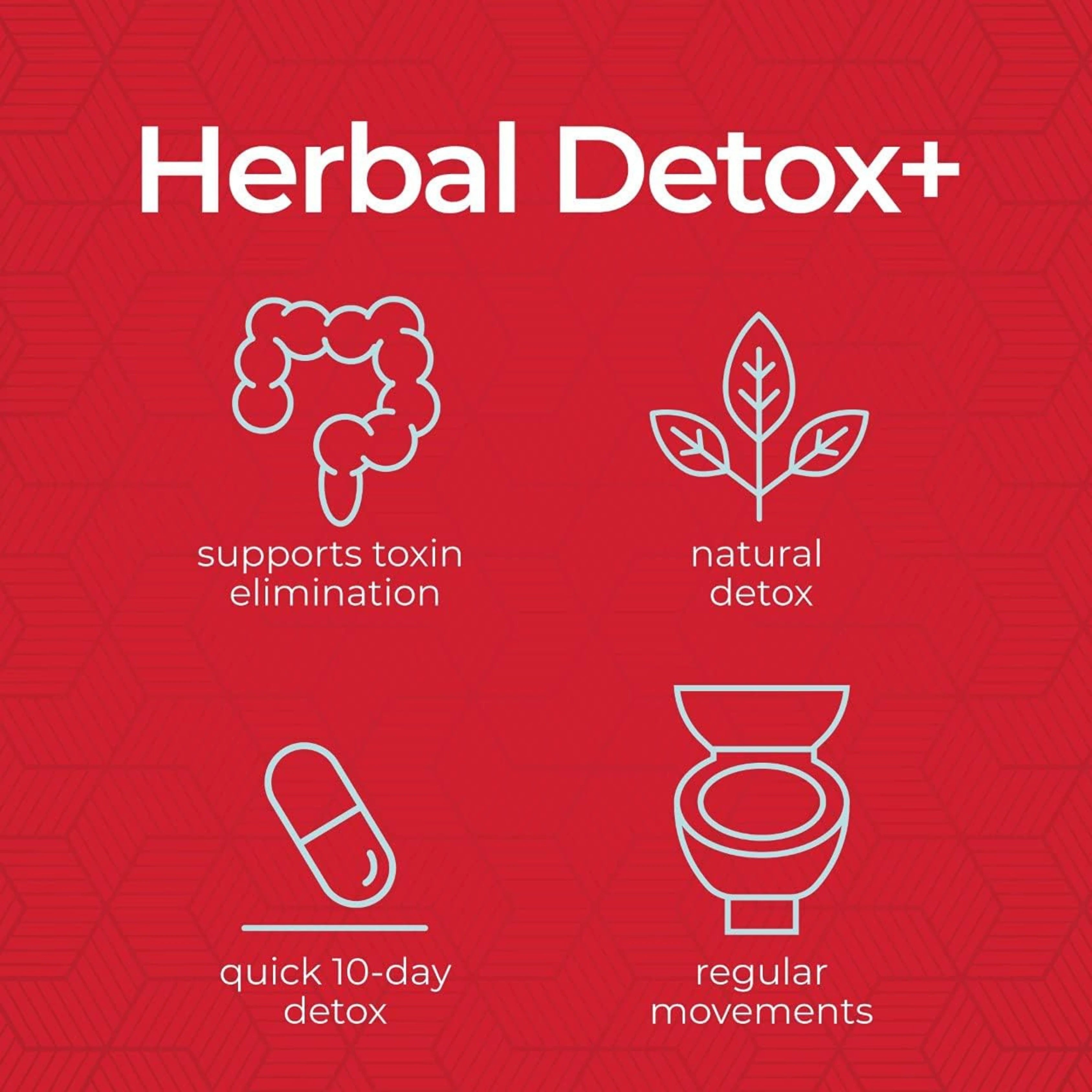Health Plus, Herbal Detox+, 10-Day Cleanse, 40 Capsules