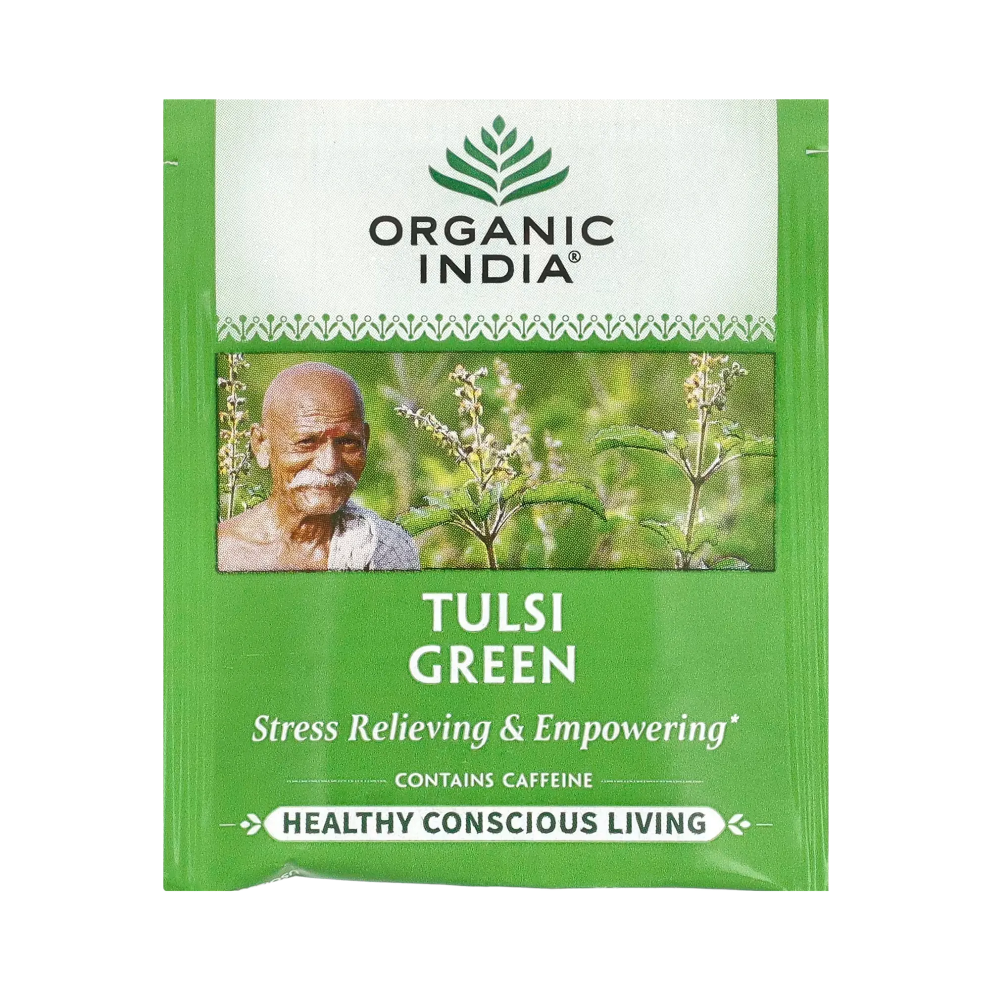 Organic India, Tulsi Tea, Green, 18 Infusion Bags, 1.21 Oz