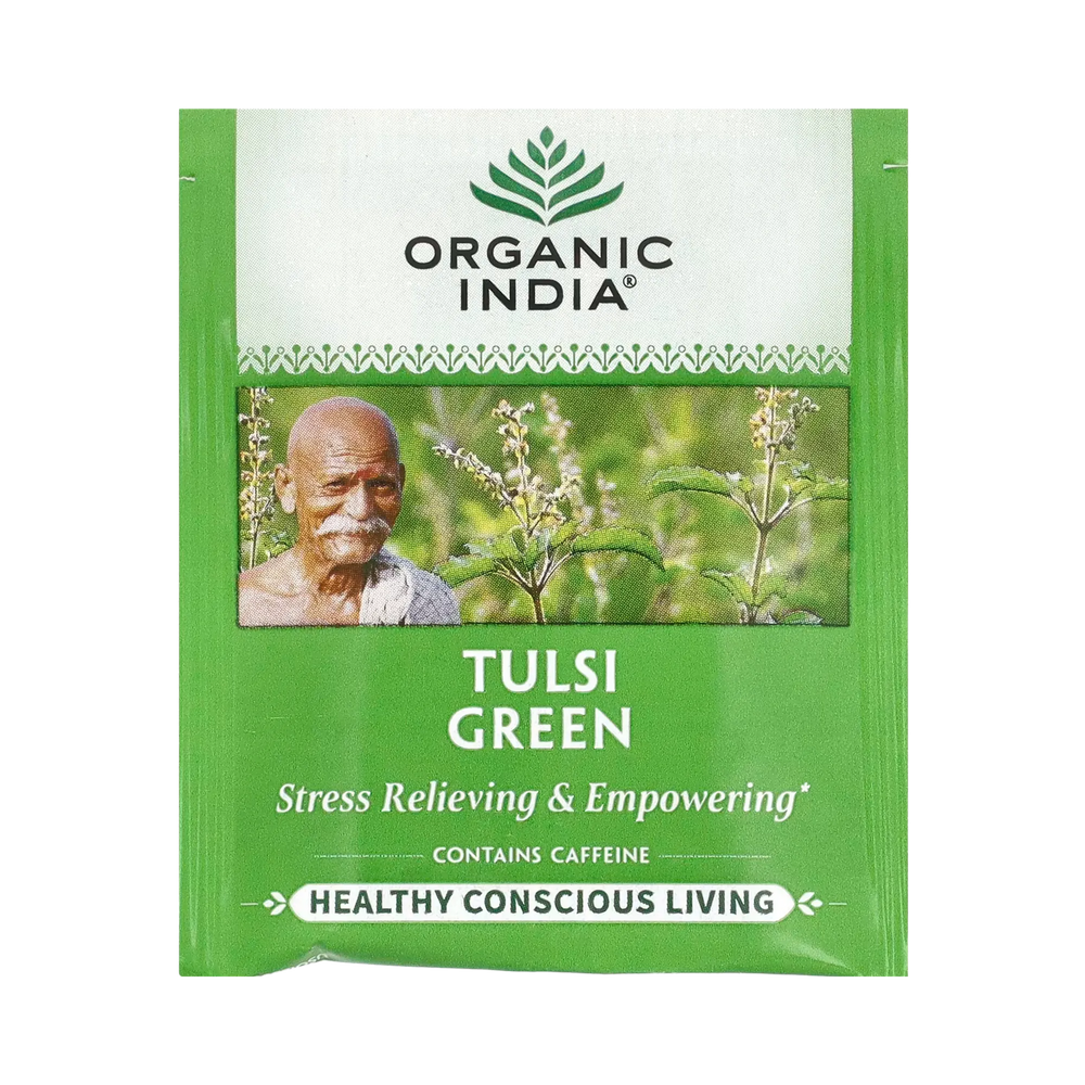 Organic India, Tulsi Tea, Green, 18 Infusion Bags, 1.21 Oz